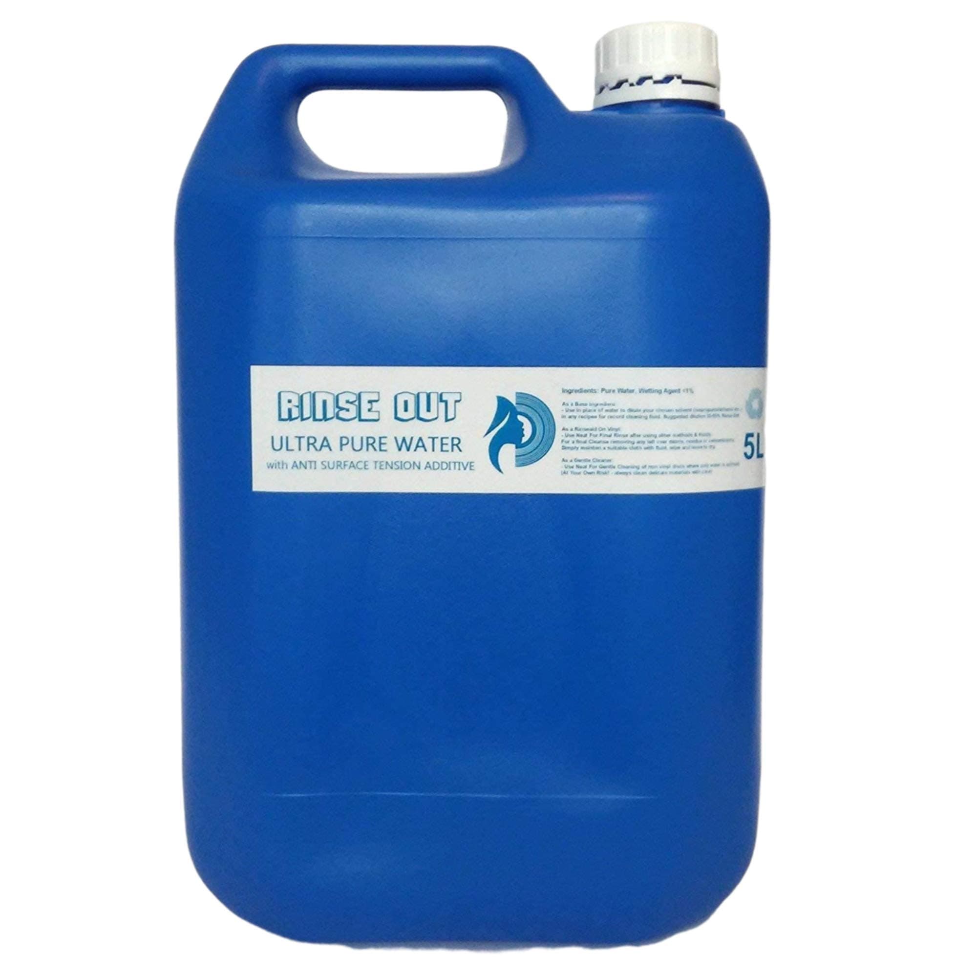 5L Ultra Pure Water Base For Record Cleaning - Rinse Out - DIY DI RO RCM Fluid Gramophone cleaner rinse aid base ingredient