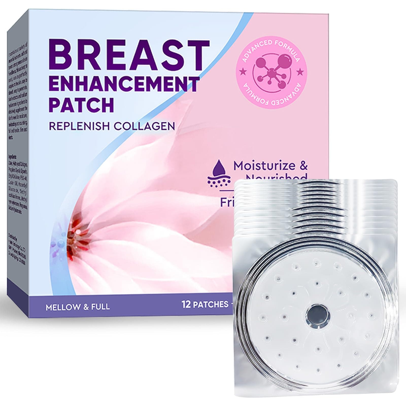 Breast Enhancement Patch, Breast Enhancer Upright Lifter Enlarger Patch, Breast Enhancement Mask, Breast Firming & Sagging Improvement, Clear, Normal