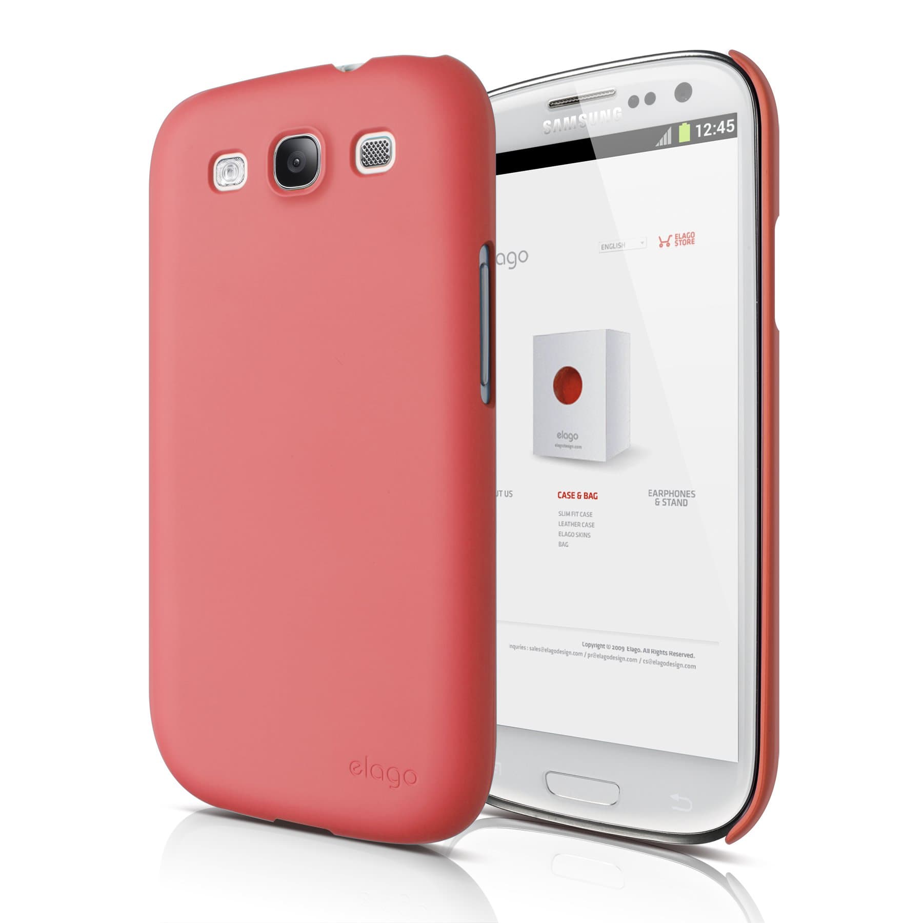 elago G5 Slim Fit Case for Verizon/AT&T/T-Mobile/Sprint Samsung Galaxy S3 - Eco Pack - Soft Feeling Italian Rose