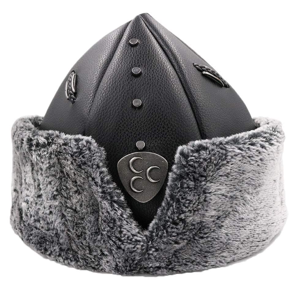 Yasir Turkish Ottoman Bork Hat Ertugrul Dirilis Fur Leather Winter Cap