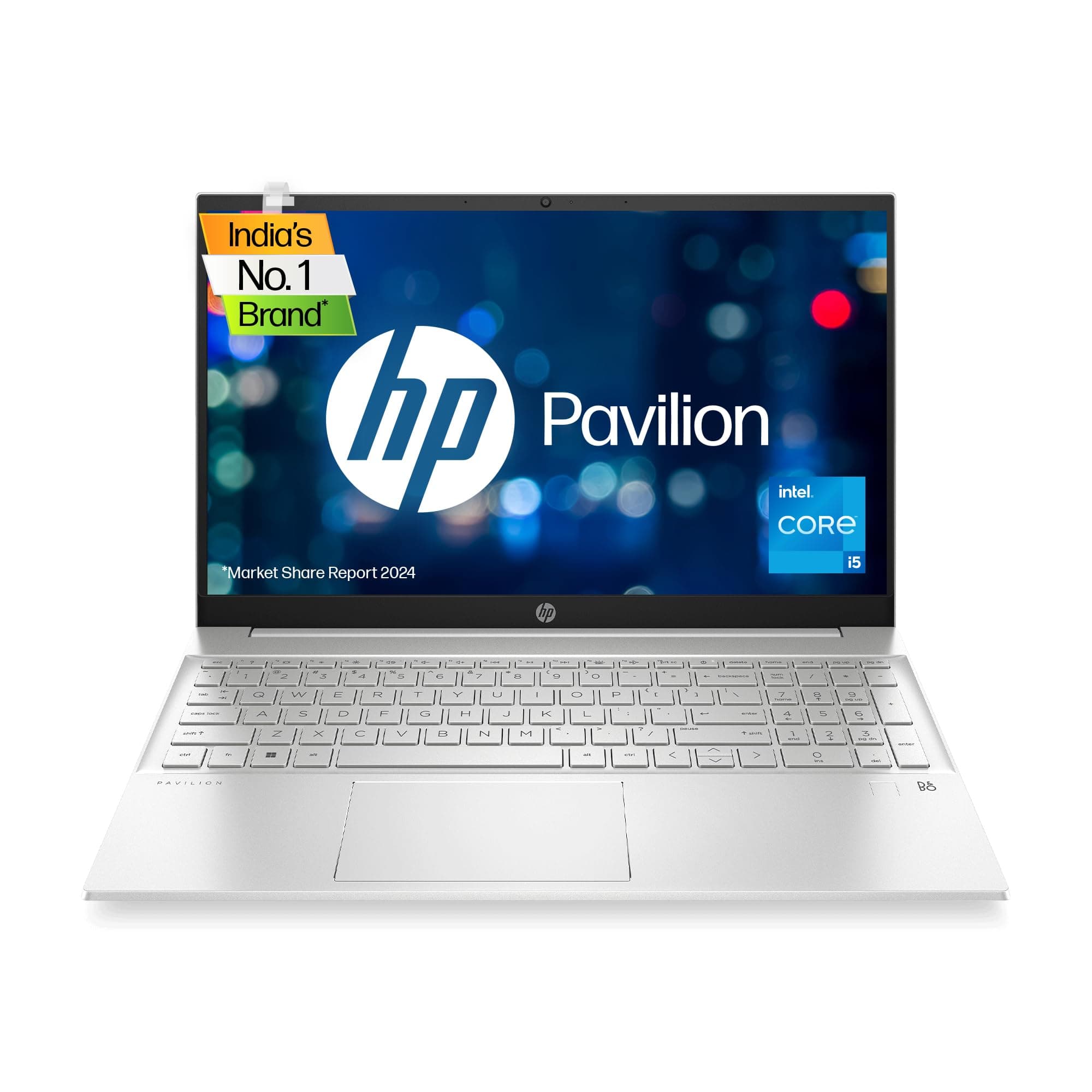 HP Pavilion 15 12Th Gen Intel Core I5 8Gb Sdram/512Gb Ssd 15.6 Inches Fhd,IPS,Micro-Edge Display/Intel Iris Xe Graphics/B&O/Windows 11 Home/Ms Office 2021/Fast Charge/1.75Kg, 15-Eg2009Tu, Silver