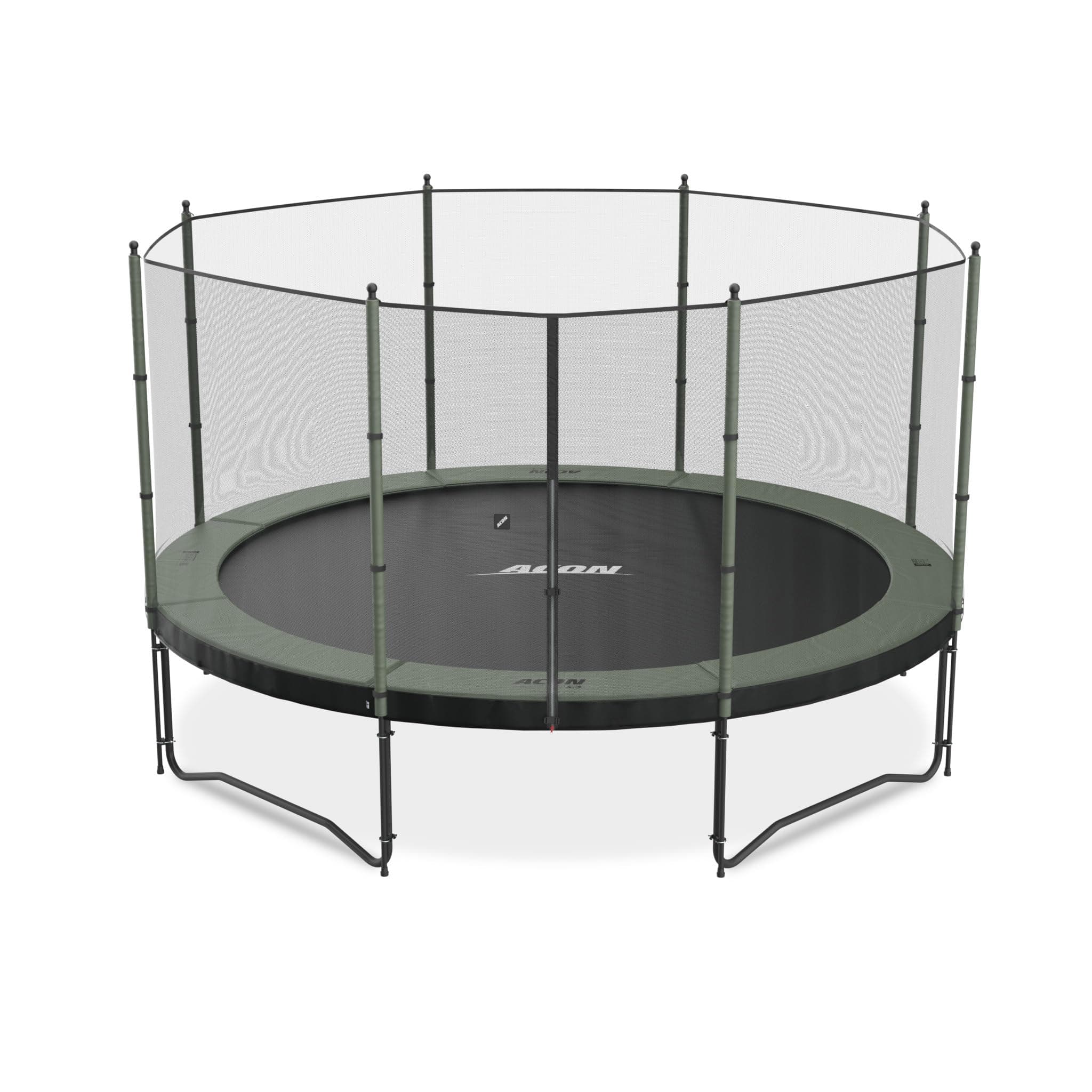 ACON Air Trampoline 14ft Advanced Set with Standard Safety Enclosure | Sturdy Round Trampoline with 96 Heavy-Duty Springs | Ideal for Active Outdoor Play