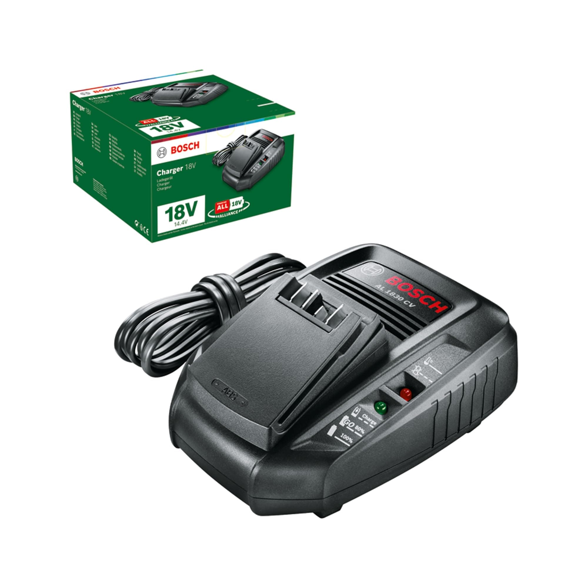 Bosch Charger AL 1830 CV (18 Volt System, in carton packaging)