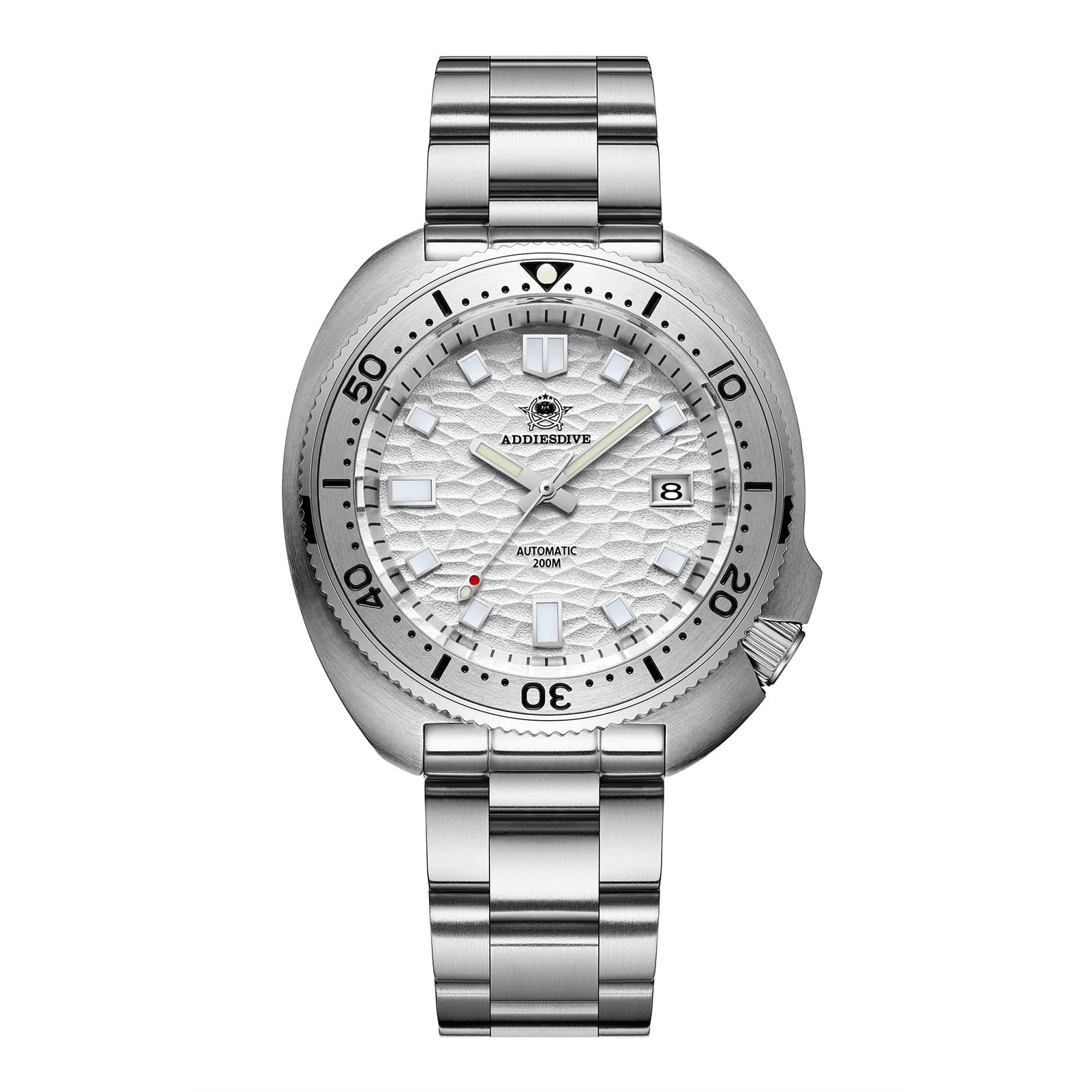 Automatic Diver 200 M Mens Watch Luminescent Mechanical NH35A Analog Stainless Steel