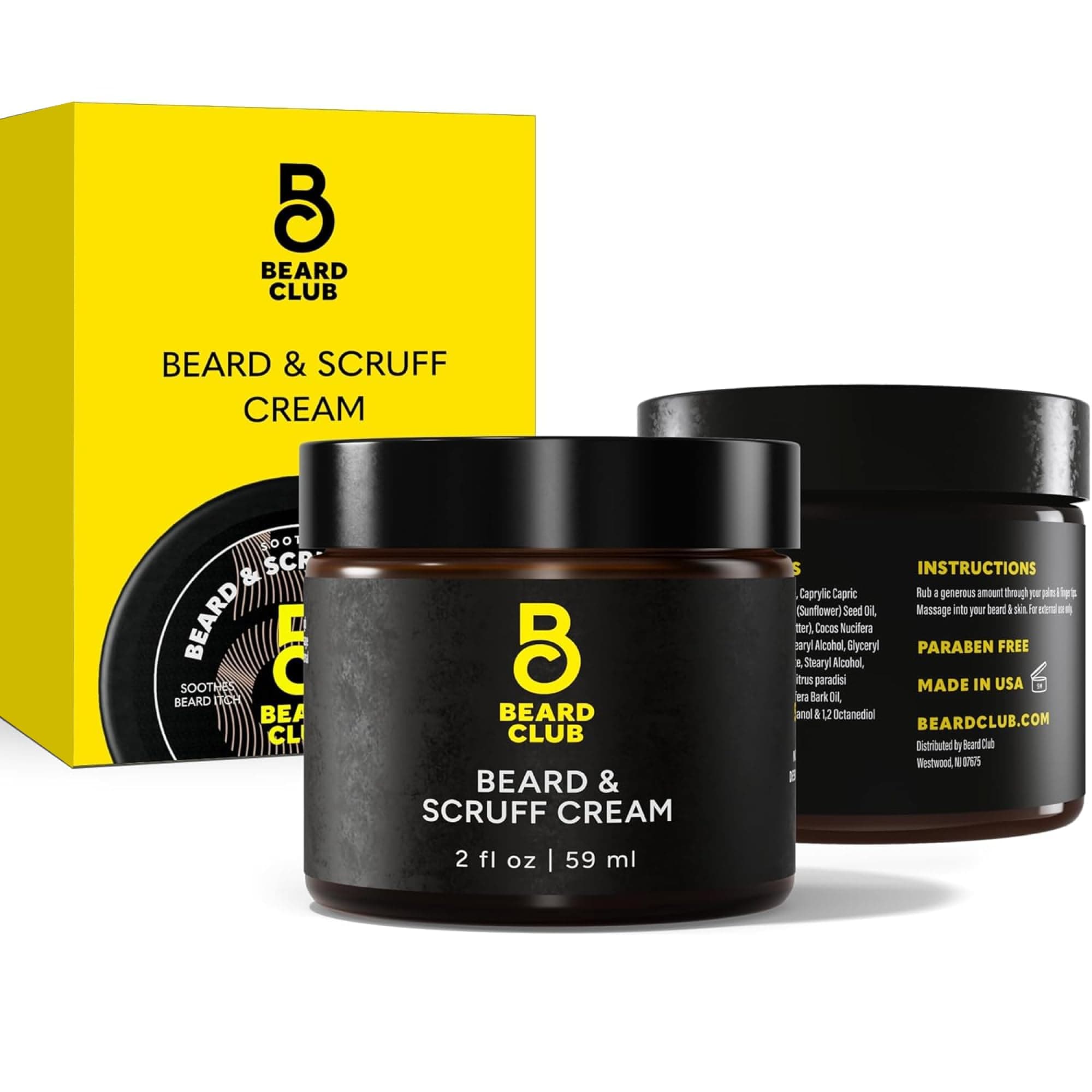 Biotin Beard Cream - Moisturizing and Hydrating Shea Beard Butter for Healthier Facial Hair & Skin