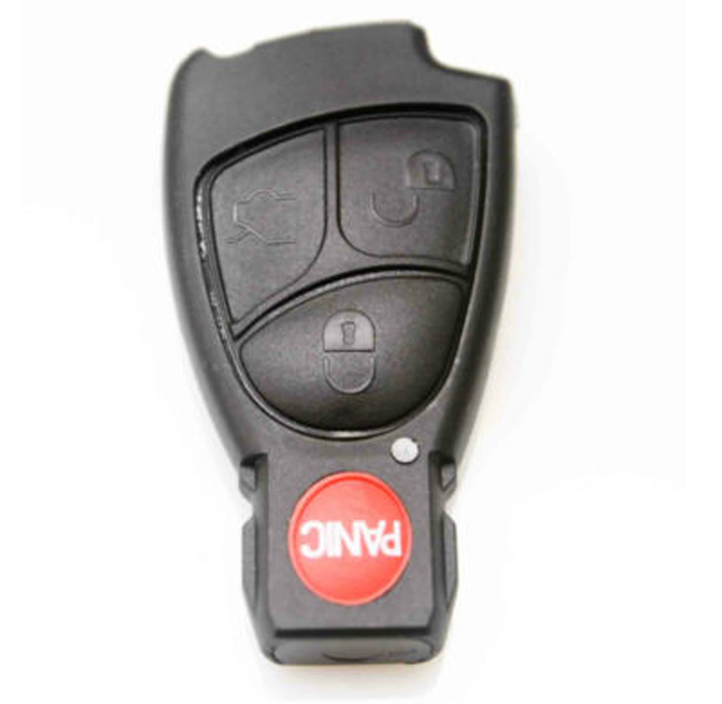 New replacement Keyless Remote Key fob Case Shell For Mercedes Benz E C R CL GL SL CLK SLK 4 Buttons(3+1panic, Just a Empty Key shell, No chips inside)