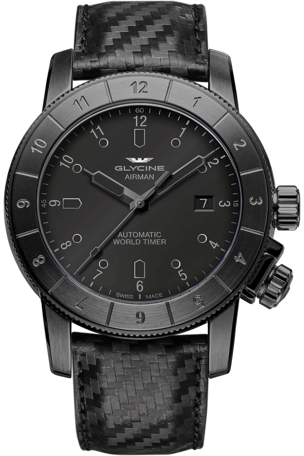 Airman Mens Analogue Automatic Watch with Leather Bracelet GL0177