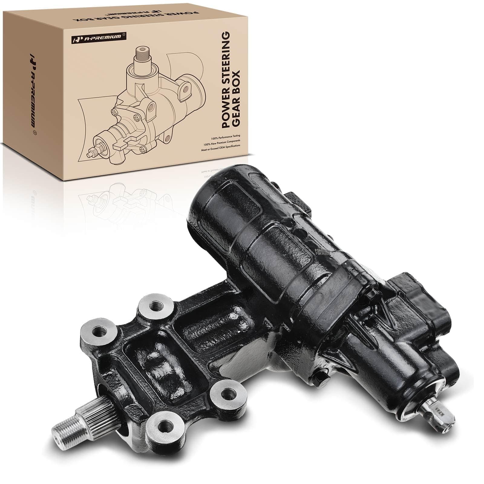 A-Premium - Power Steering Gearbox Gear Box Compatible with Jeep Wrangler 2007-2009/2011-2017, Wrangler JK 2018, 3.6L 3.8L, Sport Utility 2-Door Only, Replace# 68052897AC