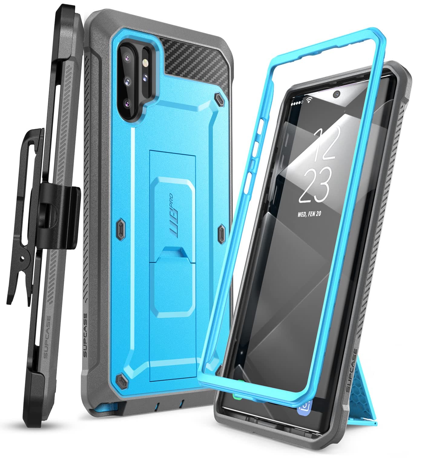 SUPCASE Unicorn Beetle Pro Rugged Holster Case with Kickstand for 6.8-Inch Samsung Galaxy Note 10 Plus/Samsung Galaxy Note 10 Plus 5G (2019), Blue