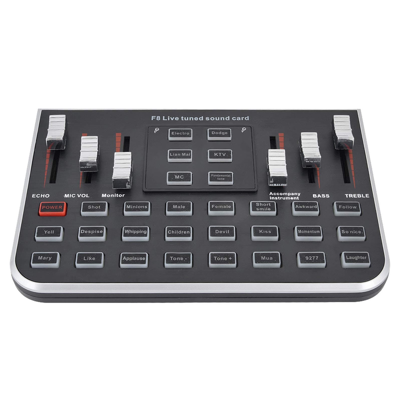 External Sound Cards, USB Portable Live Sound Card with 4 Modes, 23 Special Effects, Headset Microphone 3D Surround Sound Card Karaoke.