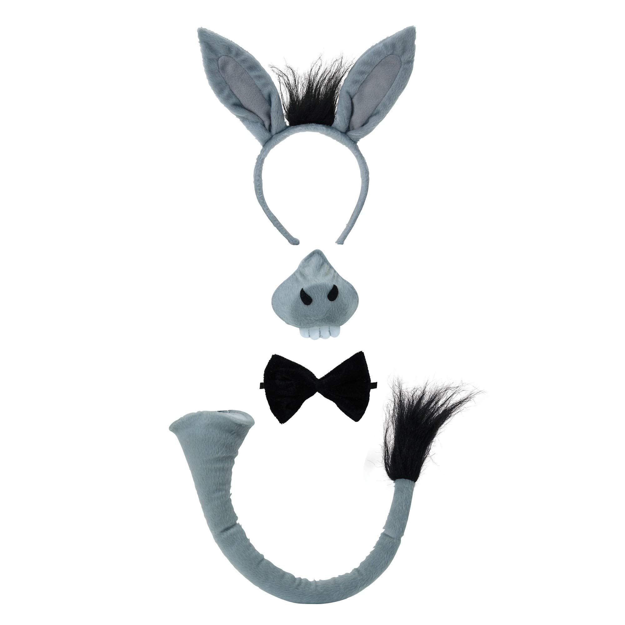 Bristol Novelty Ds123 Donkey Costume Accessory Set and Sound, One Size