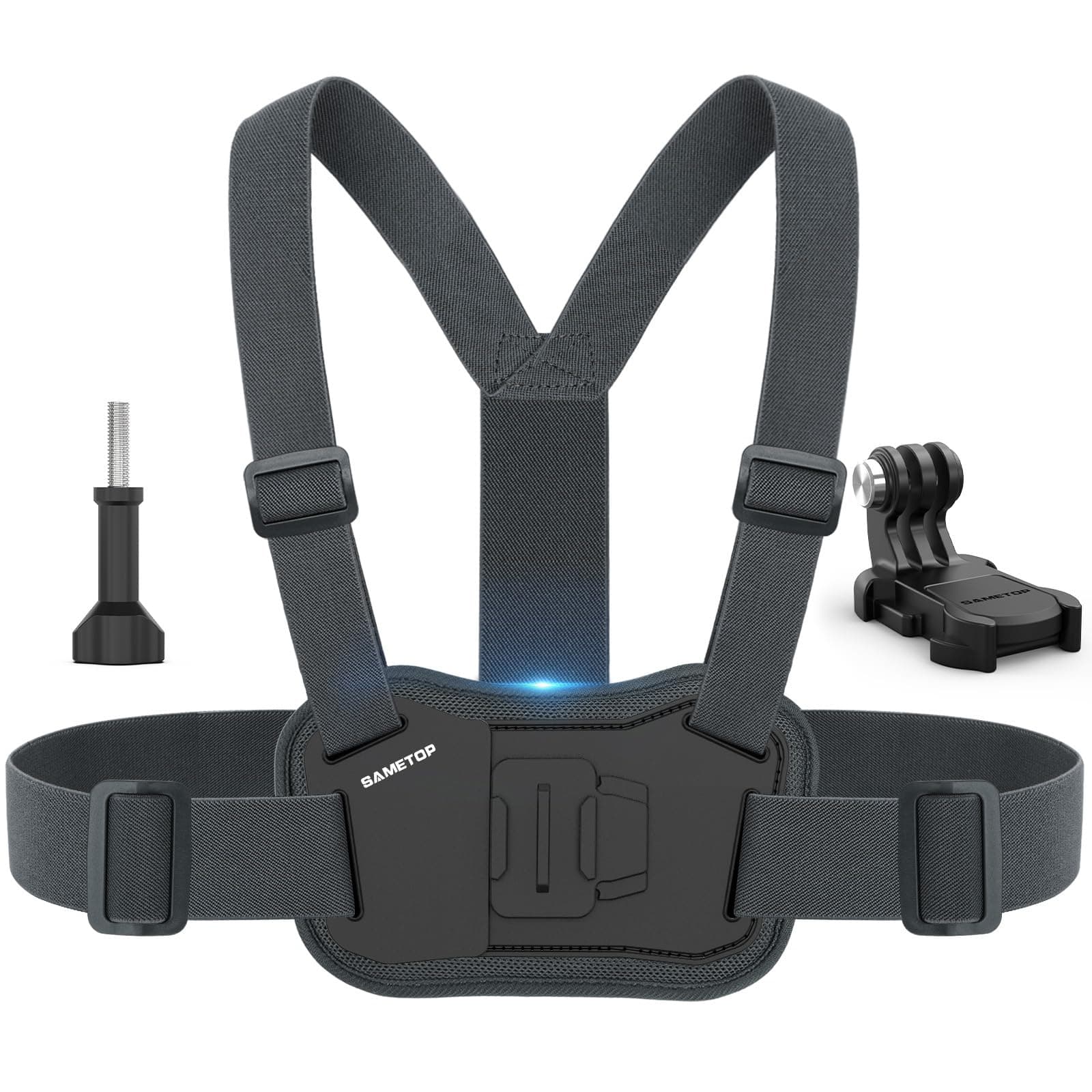 Chest Mount Harness Chesty Strap Compatible with GoPro Hero 12 11 10 9 8 7 6 5 Session AKASO DJI Osmo Action Cameras - Balance Stability and Comfort Performance