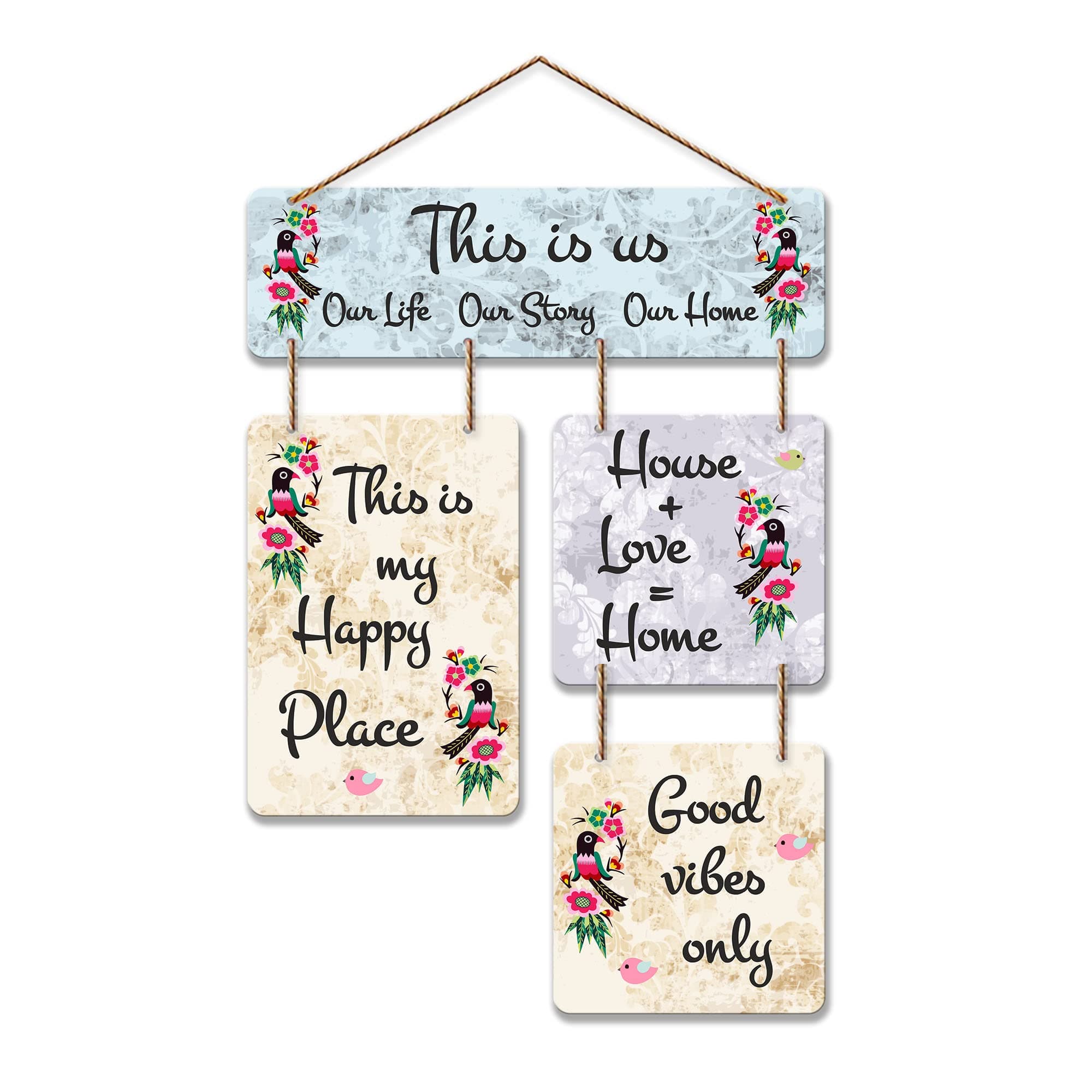This is us Decorative Wall Art MDF Wooden Wall Hanger for Living Room & Bedroom