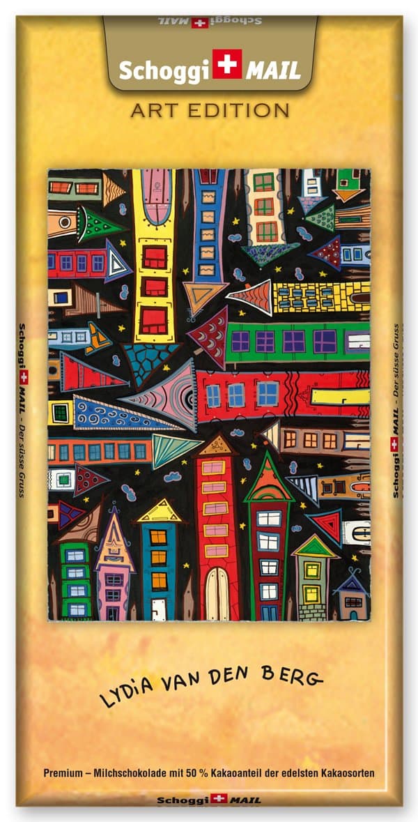 Greeting Card & Premium Swiss Chocolate - Art Edition Lydia van den Berg - No Boundaries