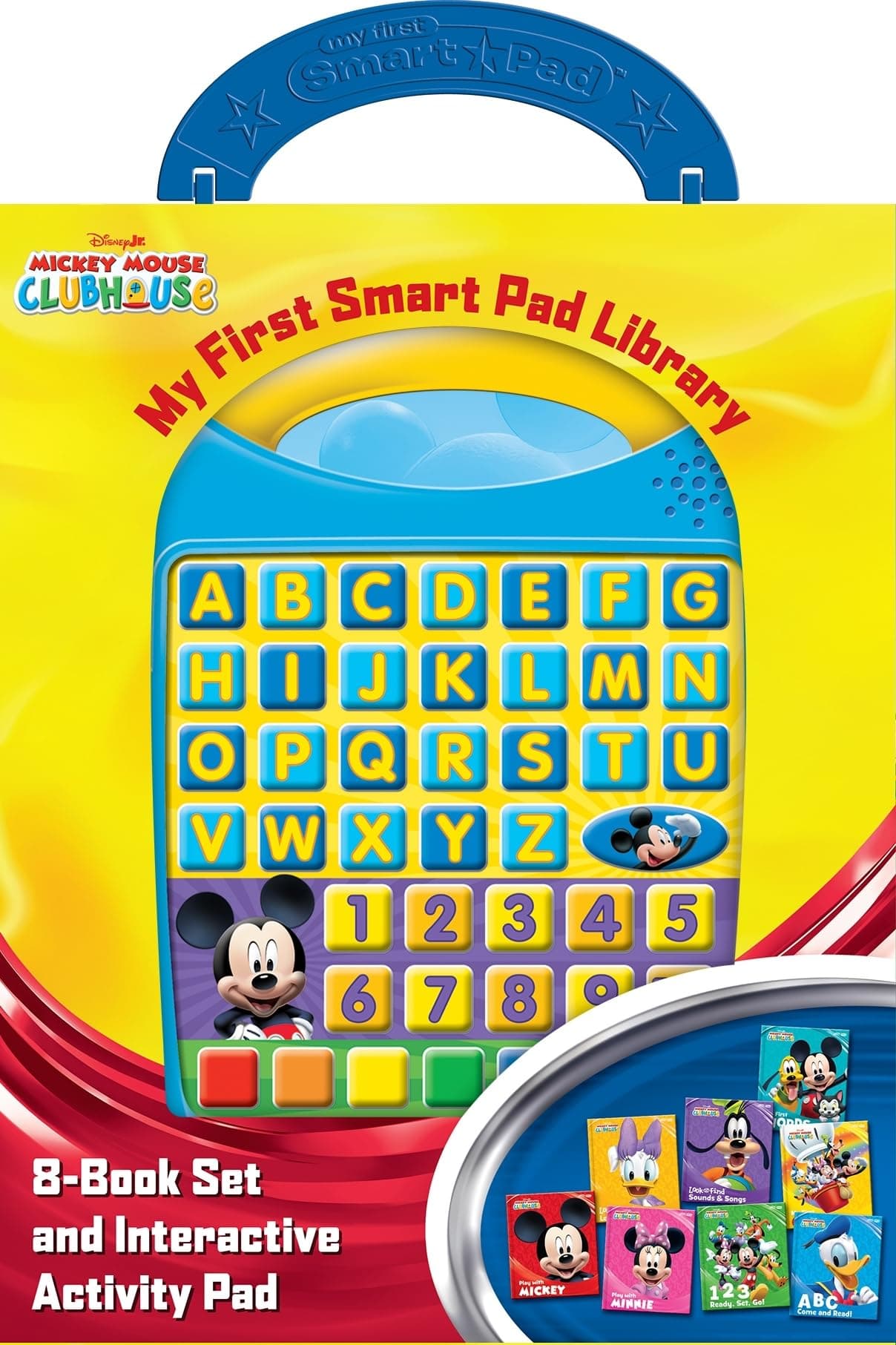 Disney Mickey Mouse Clubhouse - Electronic Activity Smart Pad and 8-Book Library