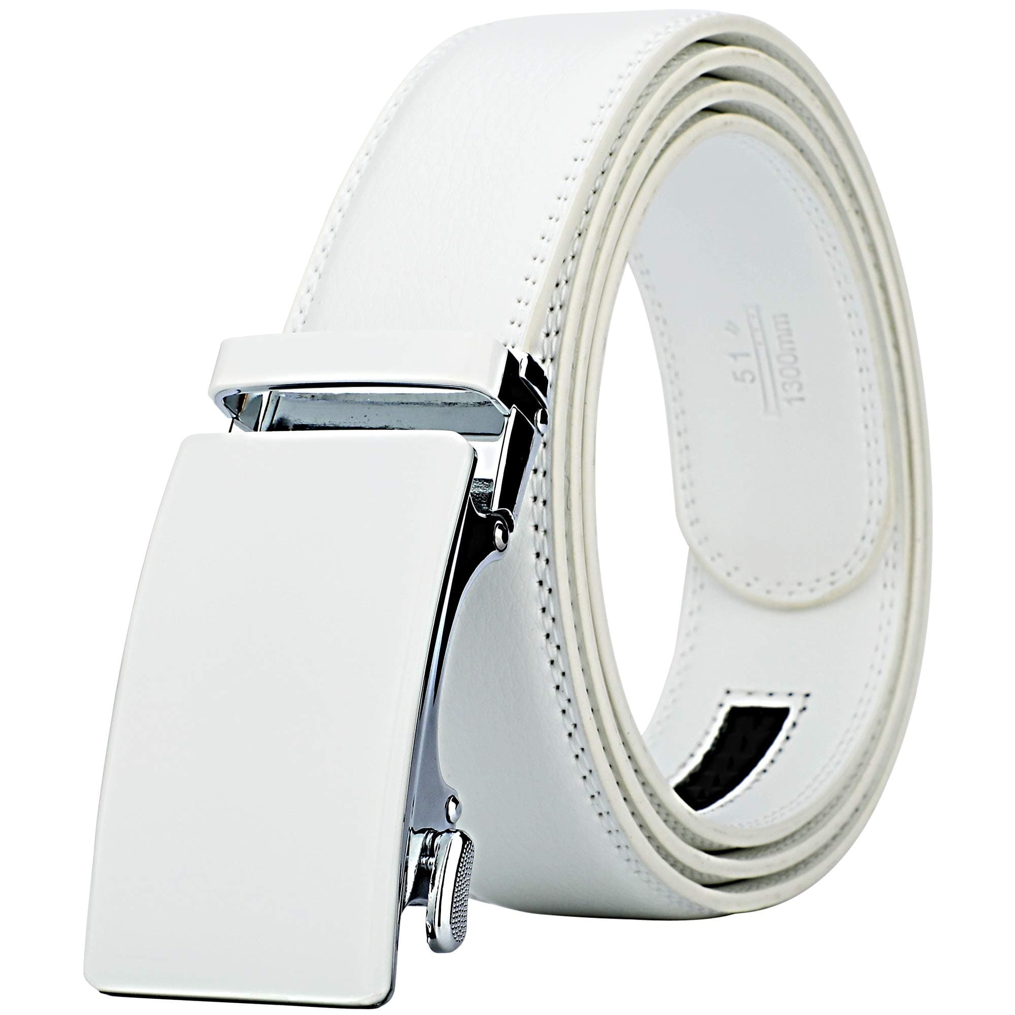 LavemiMen's Real Leather Ratchet Dress Belt with Automatic Buckle,Elegant Gift Box