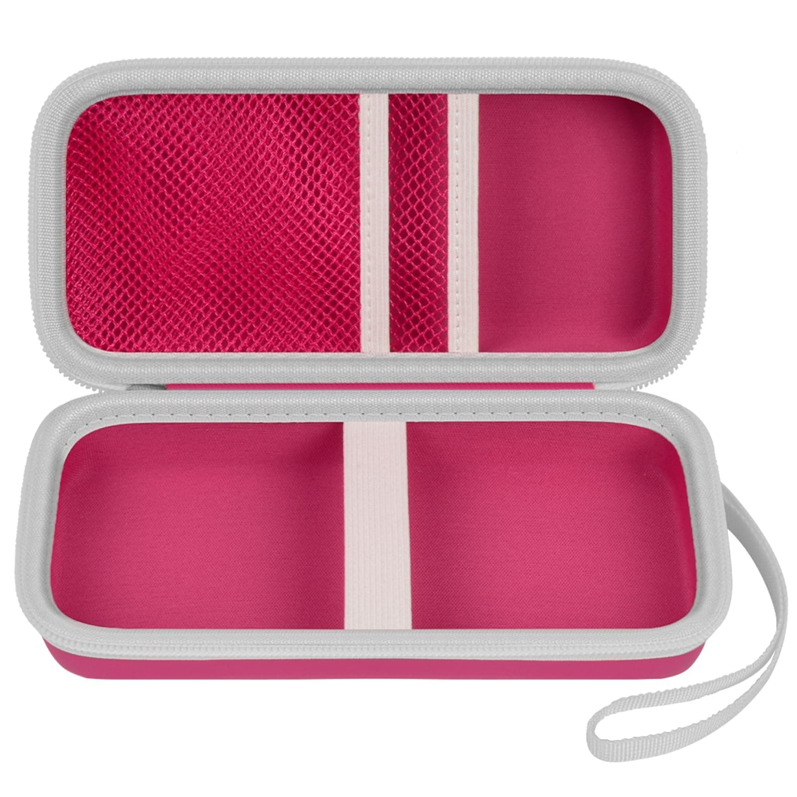 Case Compatible with Texas Instruments TI-30XS for MultiView Scientific Calculator, Storage Holder Carrying Organizer Bag with Mesh Pocket for Pens, Pencil, Batteries and Accessories (Box Only) -Pink