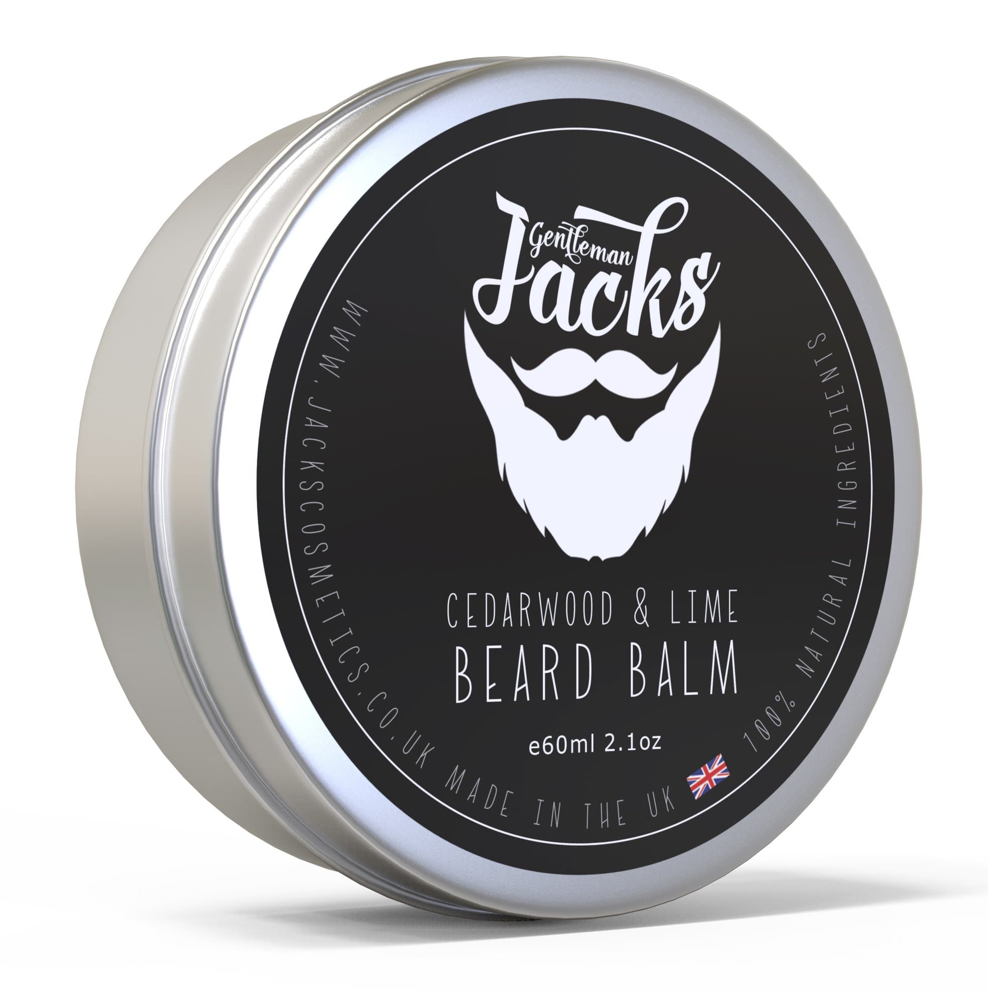 GENTLEMAN JACKS PREMIUM BEARD BALM -Made in the UK - 60ml Tin - Beard Moisturiser – Helps Naturally Thicken Your Beard-Recommended for all you Guys out there – Not Like Cheaper Greasy Brands-90 Day Super Simple Peace of Mind Guarantee