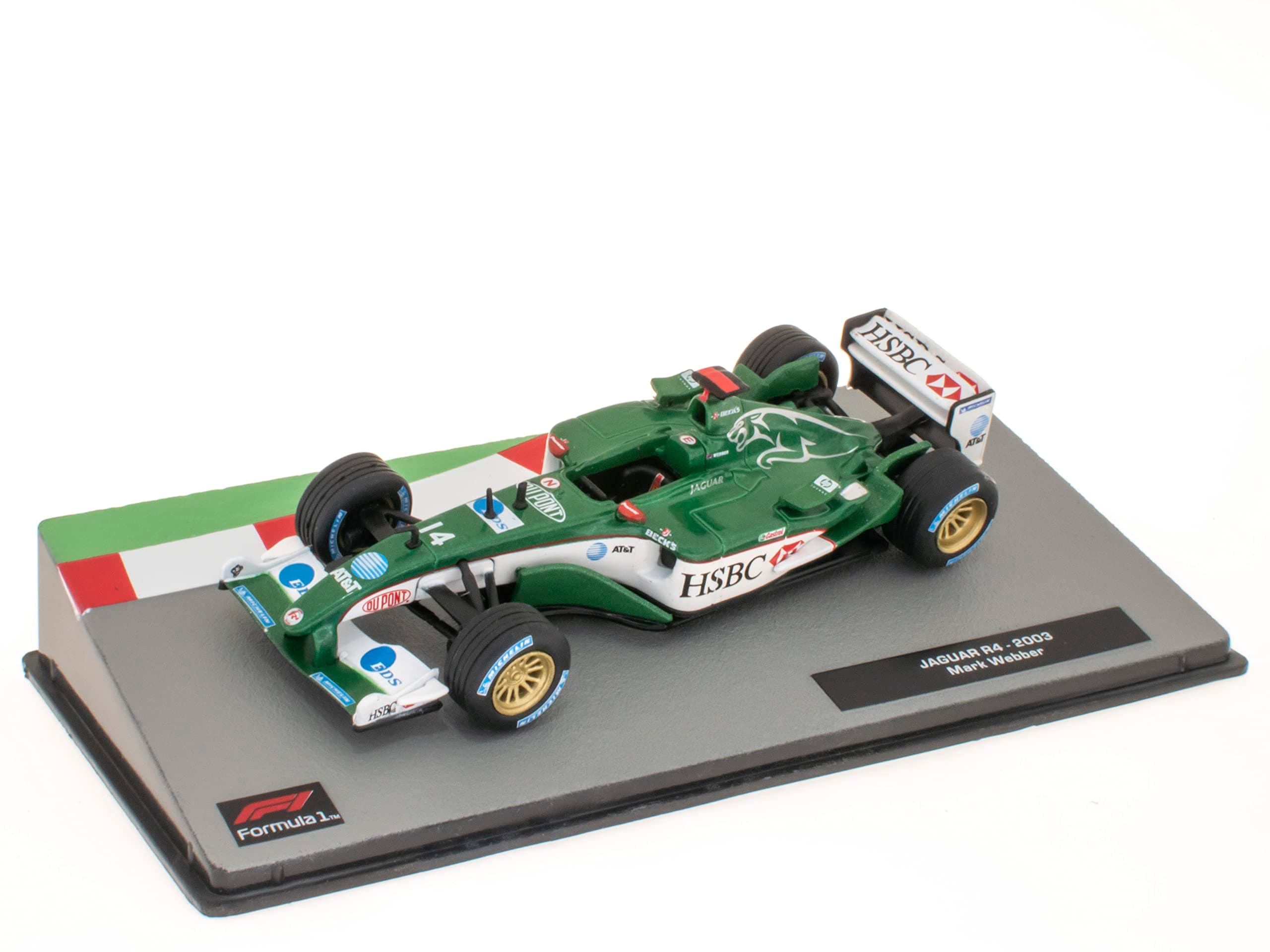 Formula 1 1/43 miniature car compatible with JAGUAR R4 - Mark Webber - 2003 - FD106