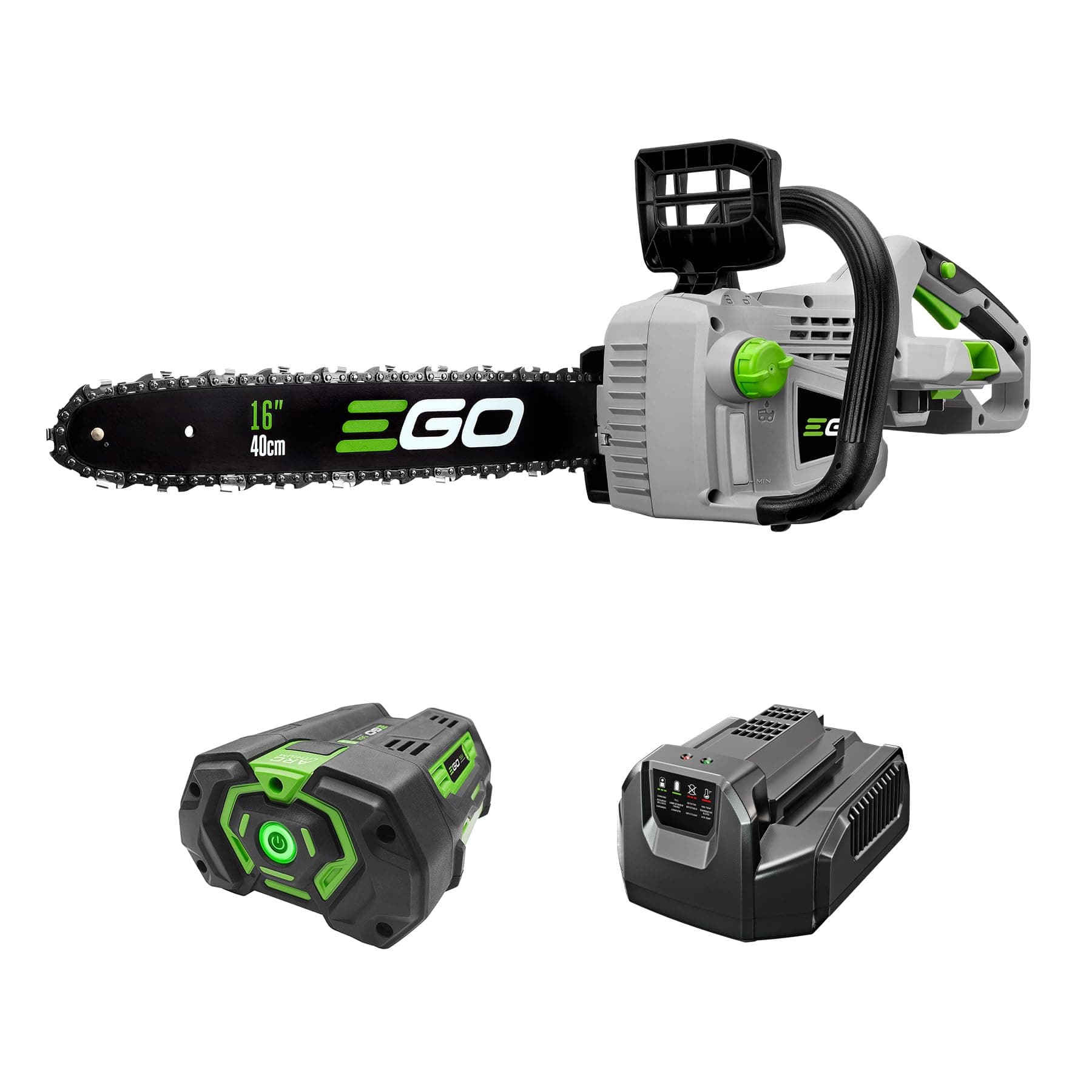 Chain Saw, 16" Battery Powered Chainsaw, Electric Cordless, Includes 56V 5.0Ah Battery and Charger - CS1604