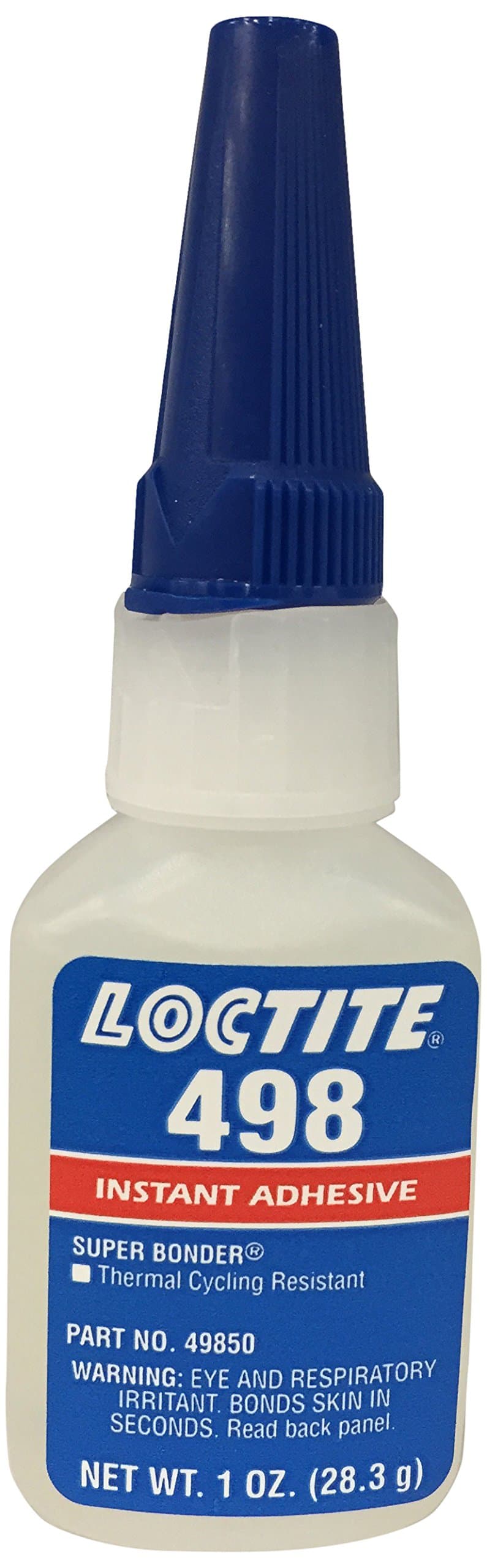 Loctite 498 Super Bonder 442-49850 1oz Instant Adhesive, Thermal Cycling Resistant, Clear Color