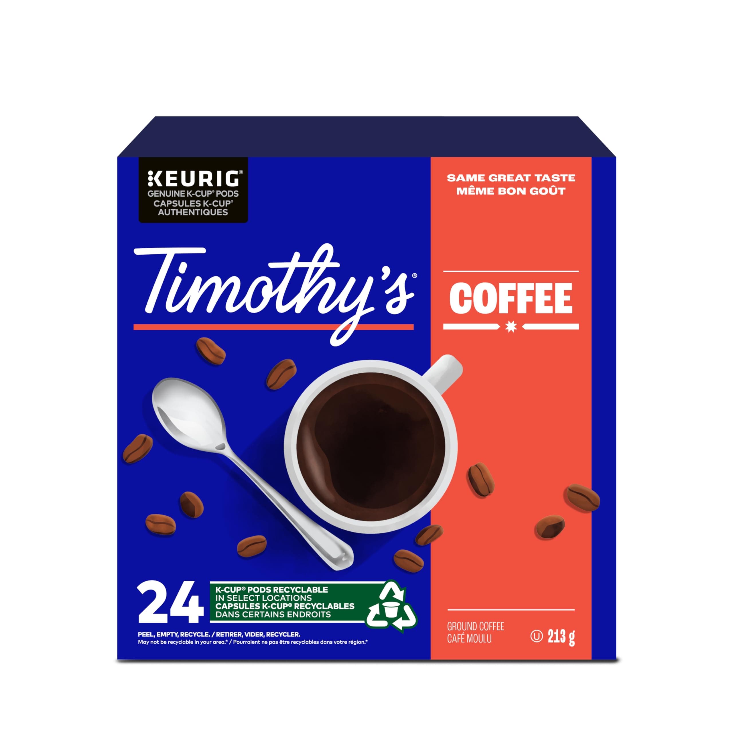 Timothy's World Coffee Rainforest Espresso K-cup for Keurig Brewers, 24 Count