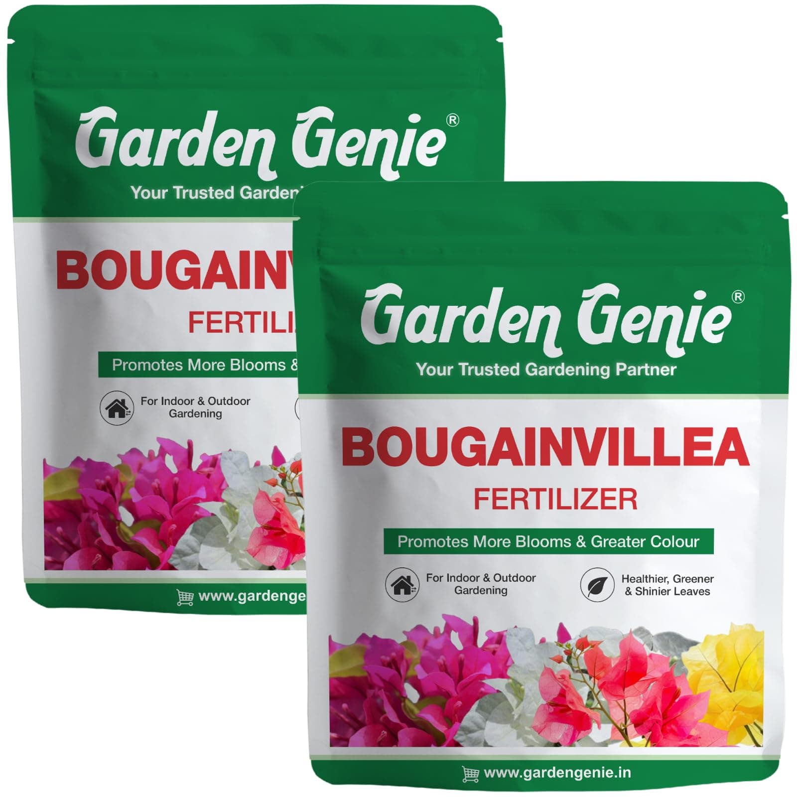 Garden Genie Bougainvillea Fertilizer 1.66 Kg (2x830g) | Organic Bloom Booster Fertilizer for flower Plants, Bougainvillea Flowers in Home Garden, Powder | Flower Booster for Flowering Plants