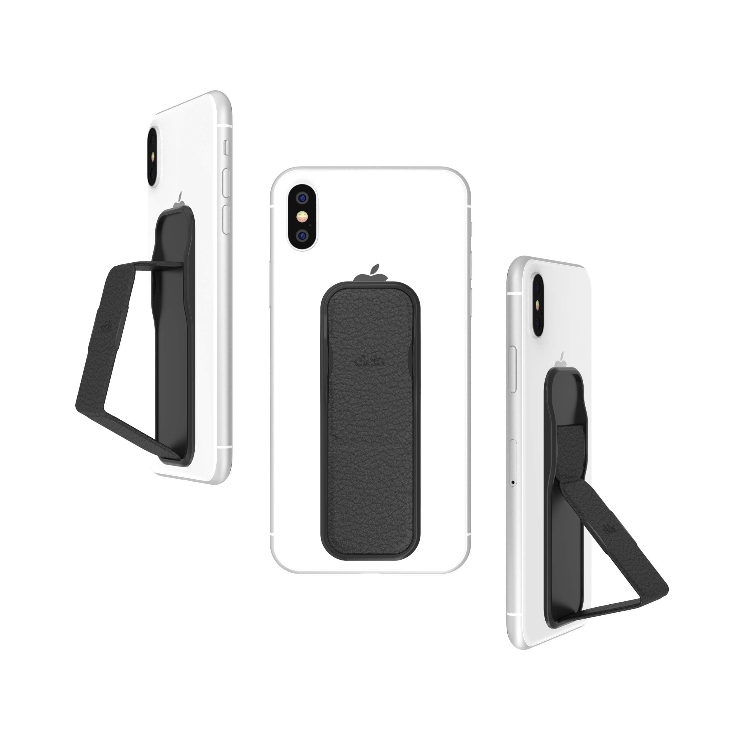 Cell Phone Stand compatible with iPhone X/XS/XR/6/7/8 and Samsung Galaxy S9/S9/S10/S10 Plus - Black