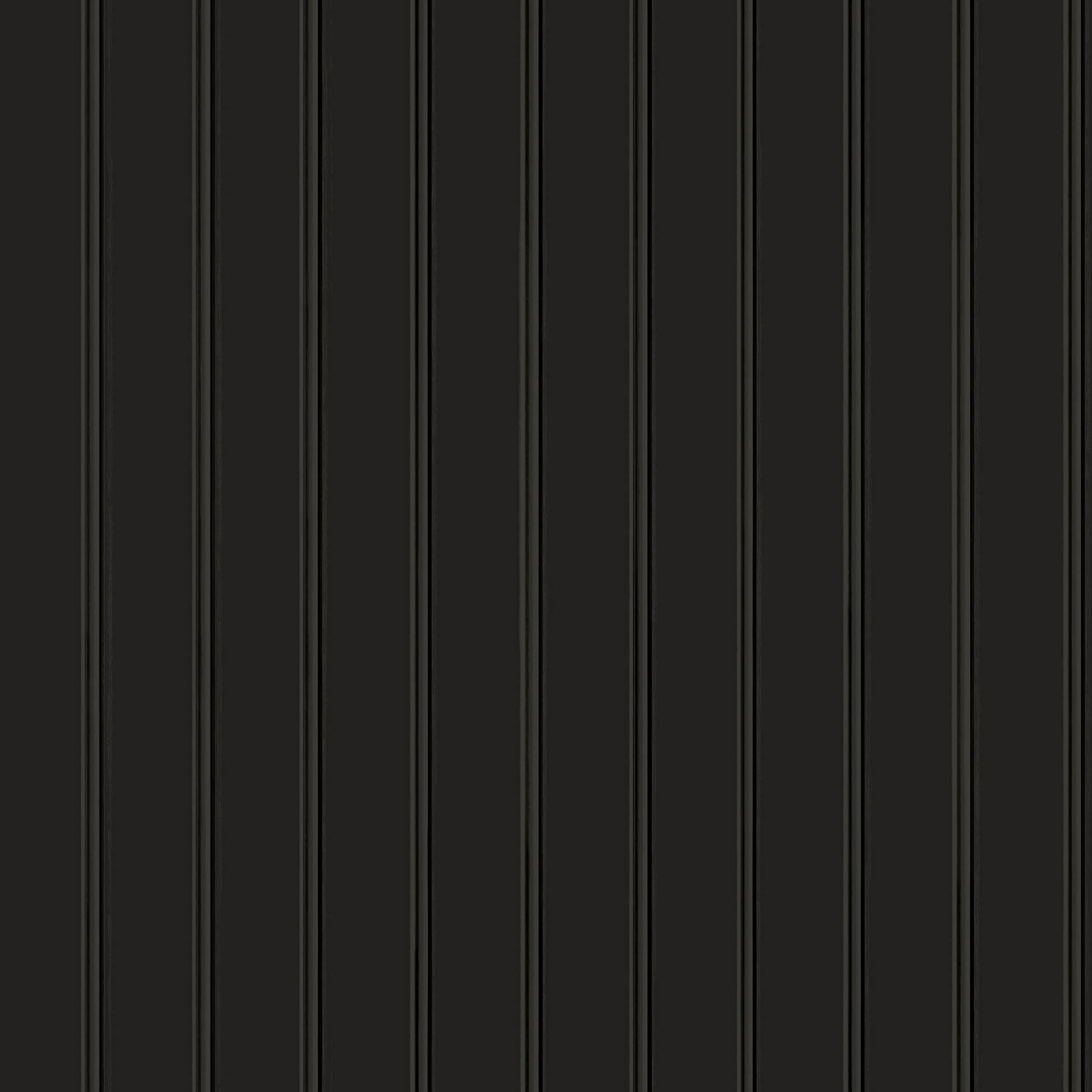 Tempaper Black Faux Beadboard Removable Peel and Stick Wallpaper, 20.5 in X 16.5 ft, Made in the USA