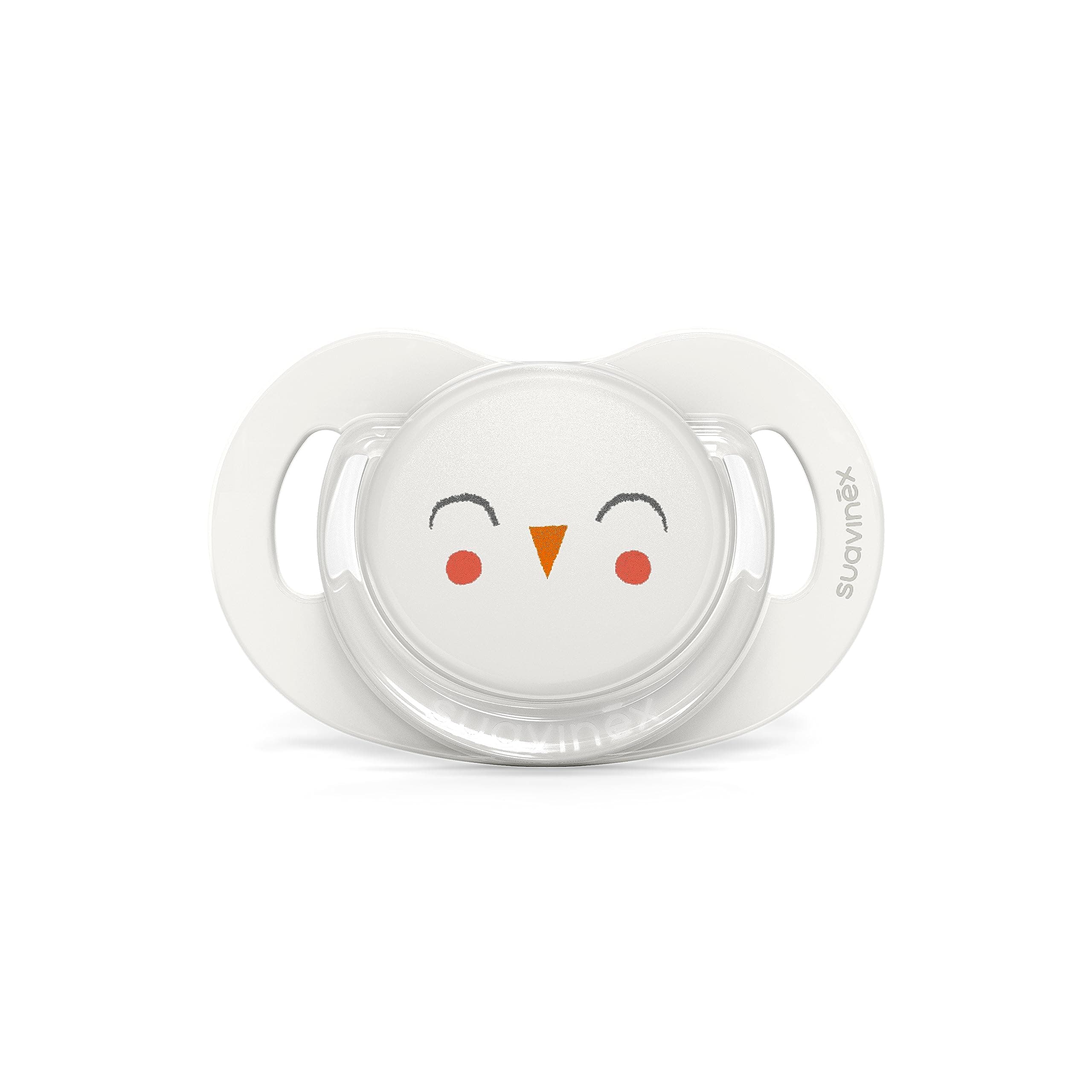 Suavinex S Prem Physiological Teat Silicone Soother, S, 6/18 m, L3, Owl White