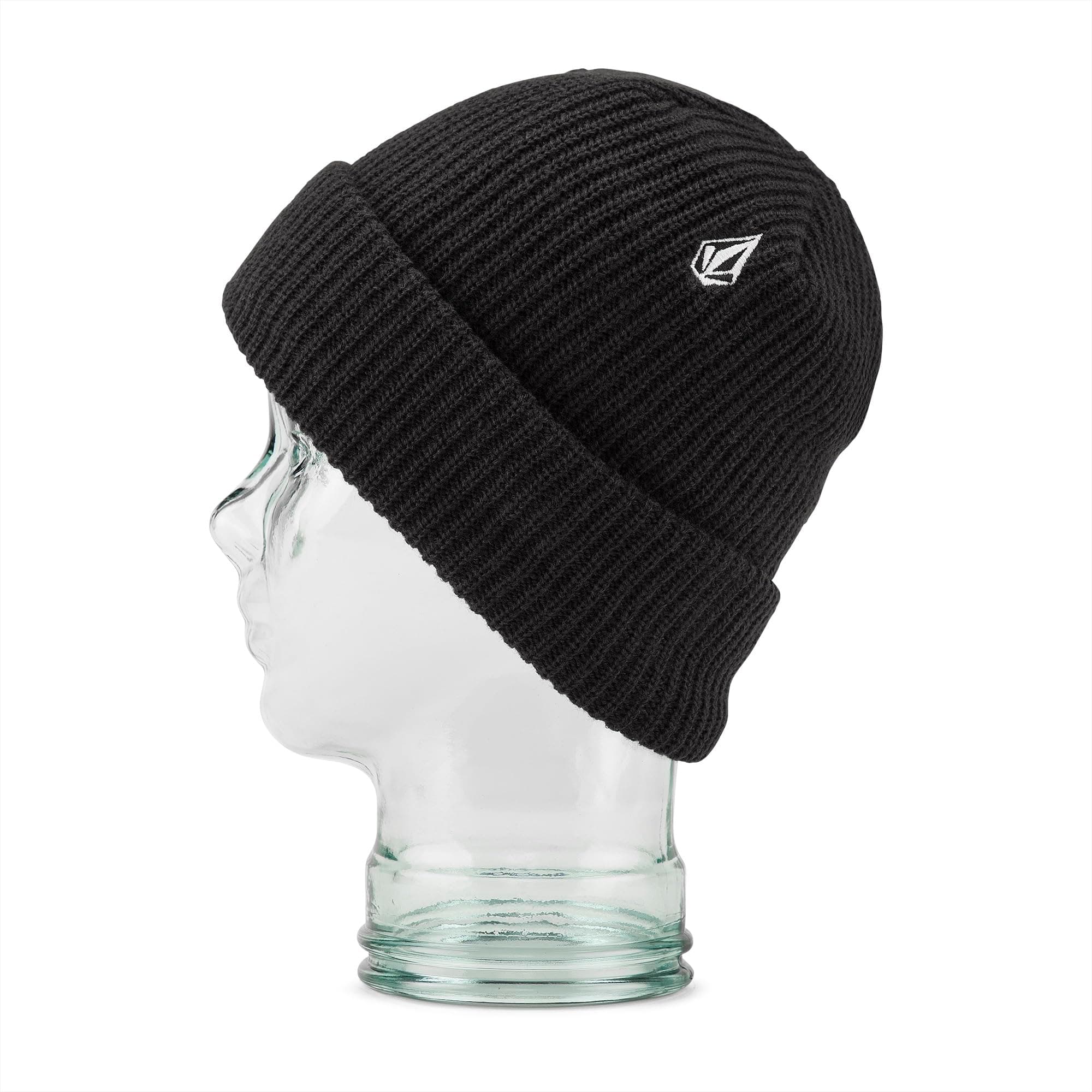 VolcomMen's Sweep Roll Over Skullfit Lined Beanie, Black S4