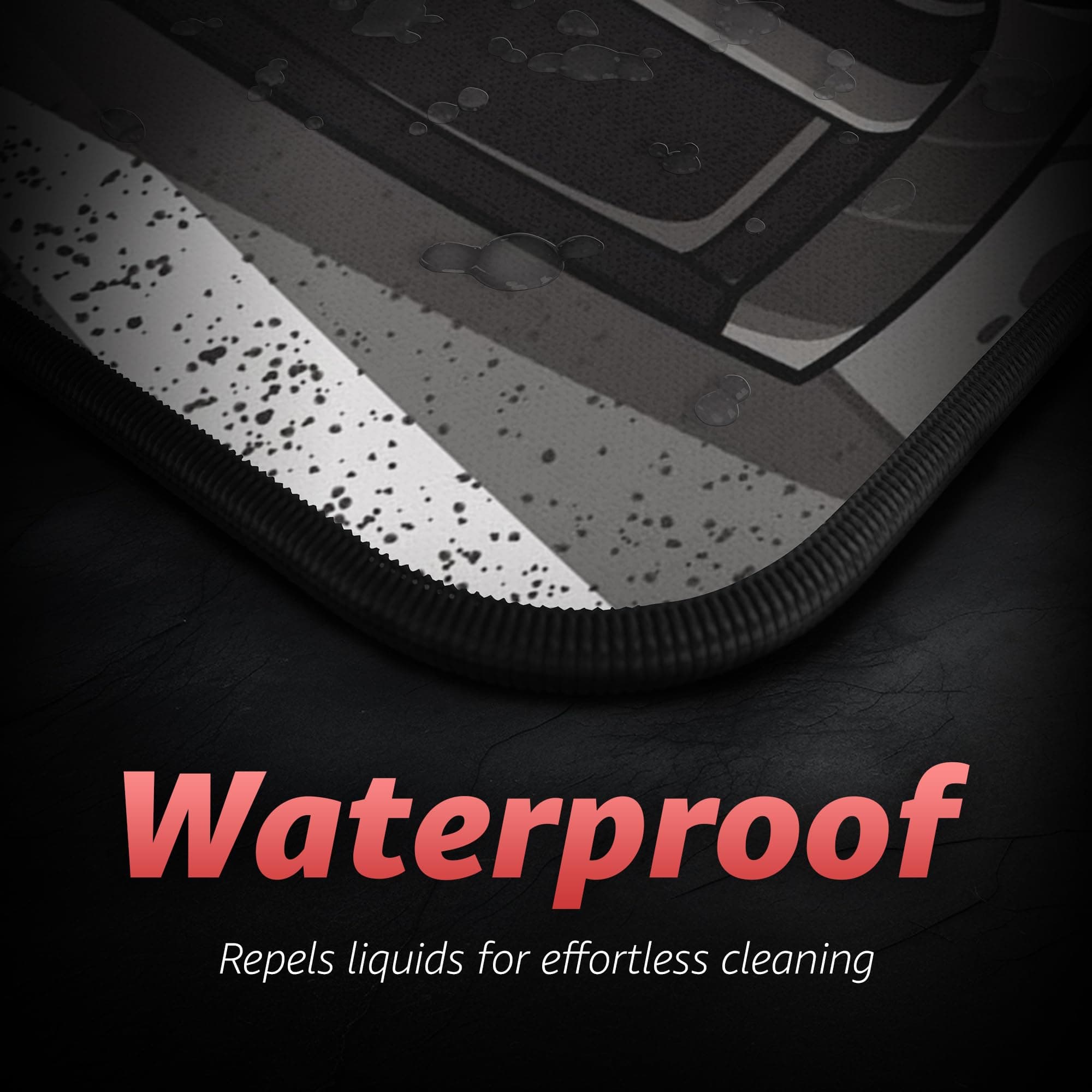 Hystar® Extended Gaming Mouse Pad | XXL 36" x 16" | 5mm Thick, Waterproof Surface, Smooth Polyester Fabric, and Natural Rubber Base | Drift