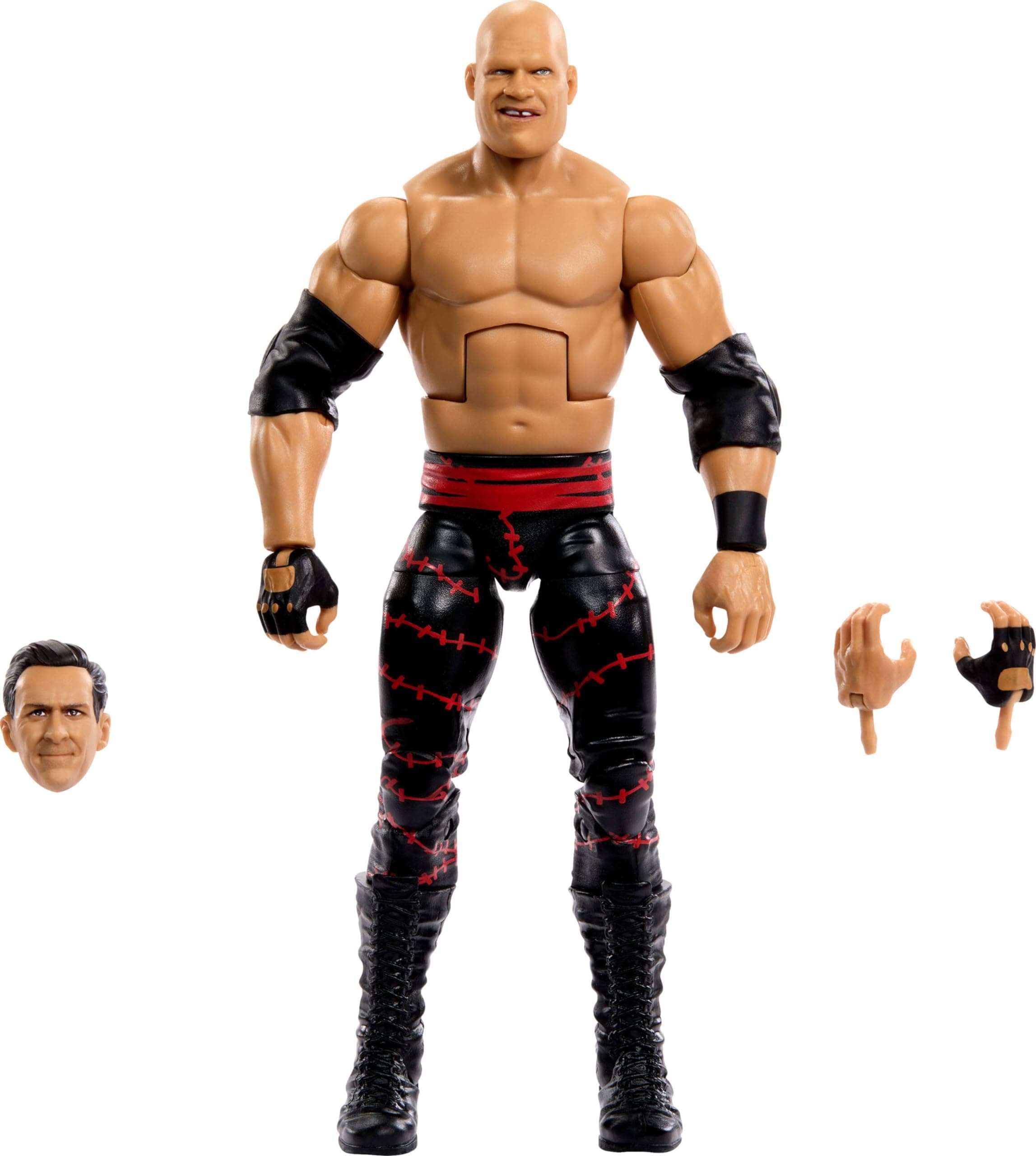 Mattel WWE Elite Collection Action Figure Summer Slam Cane Collectible Collectible with Accessories & Referee Build Figure Parts