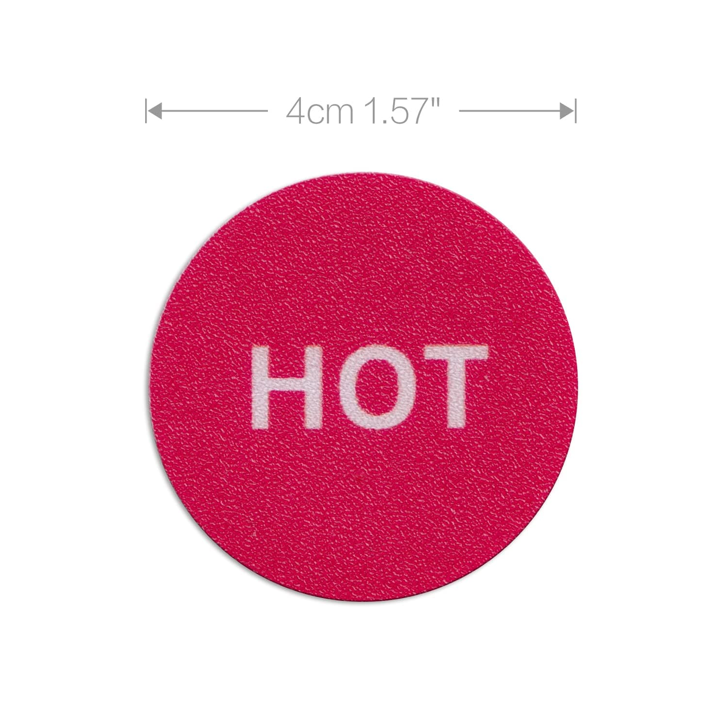 dealzEpic - Hot Cold Indicator Sign Stickers - Self Adhesive Peel and Stick Decal - 4cm in Diameter