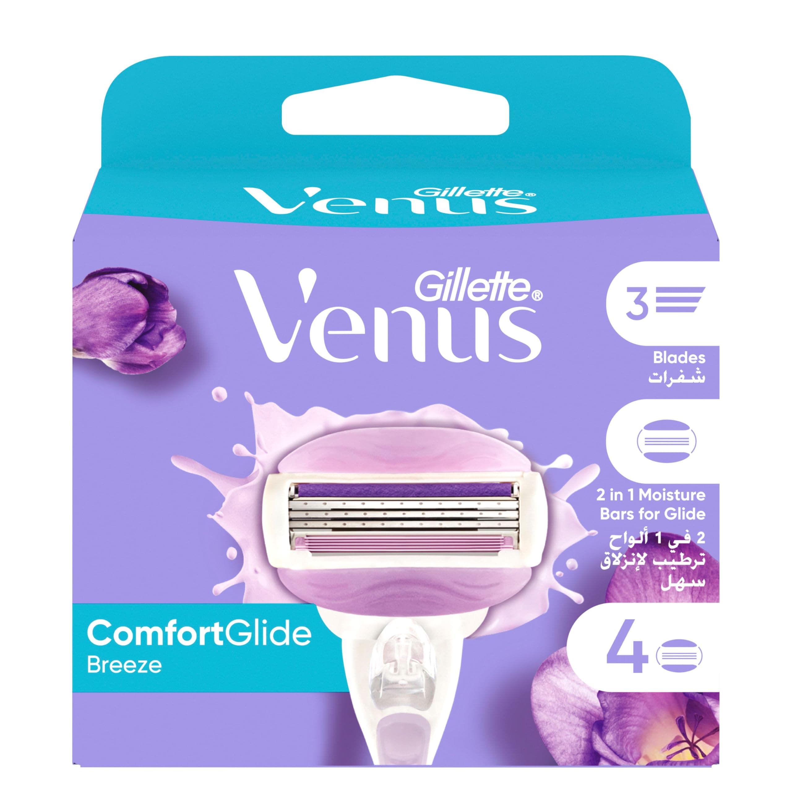 Venus ComfortGlide Breeze Woman's Razor Carts: 4 carts