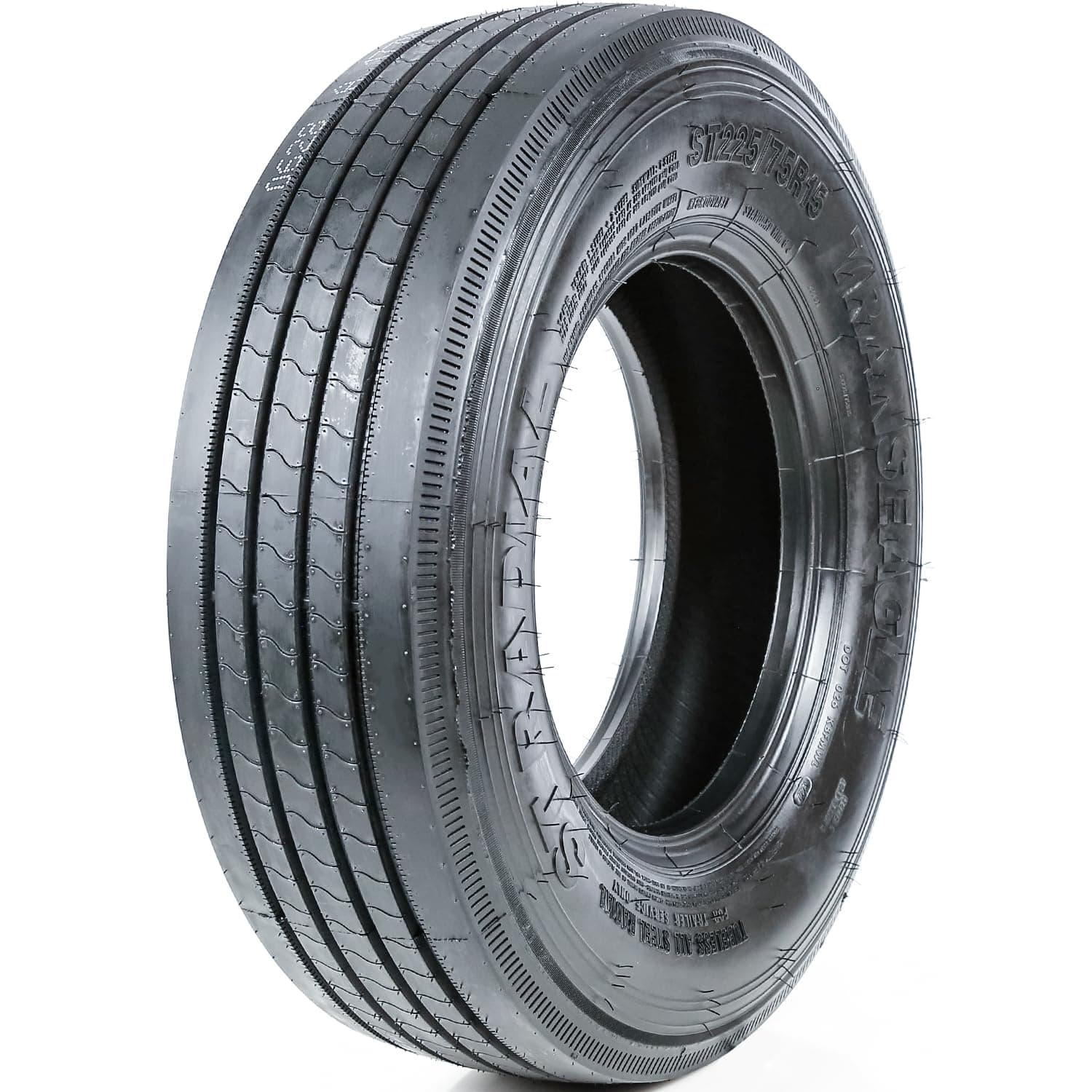 Transeagle ST Radial Premium Trailer Radial Tire-ST225/75R15 225/75/15 225/75-15 124/121L Load Range G LRG 14-Ply BSW Black Side Wall