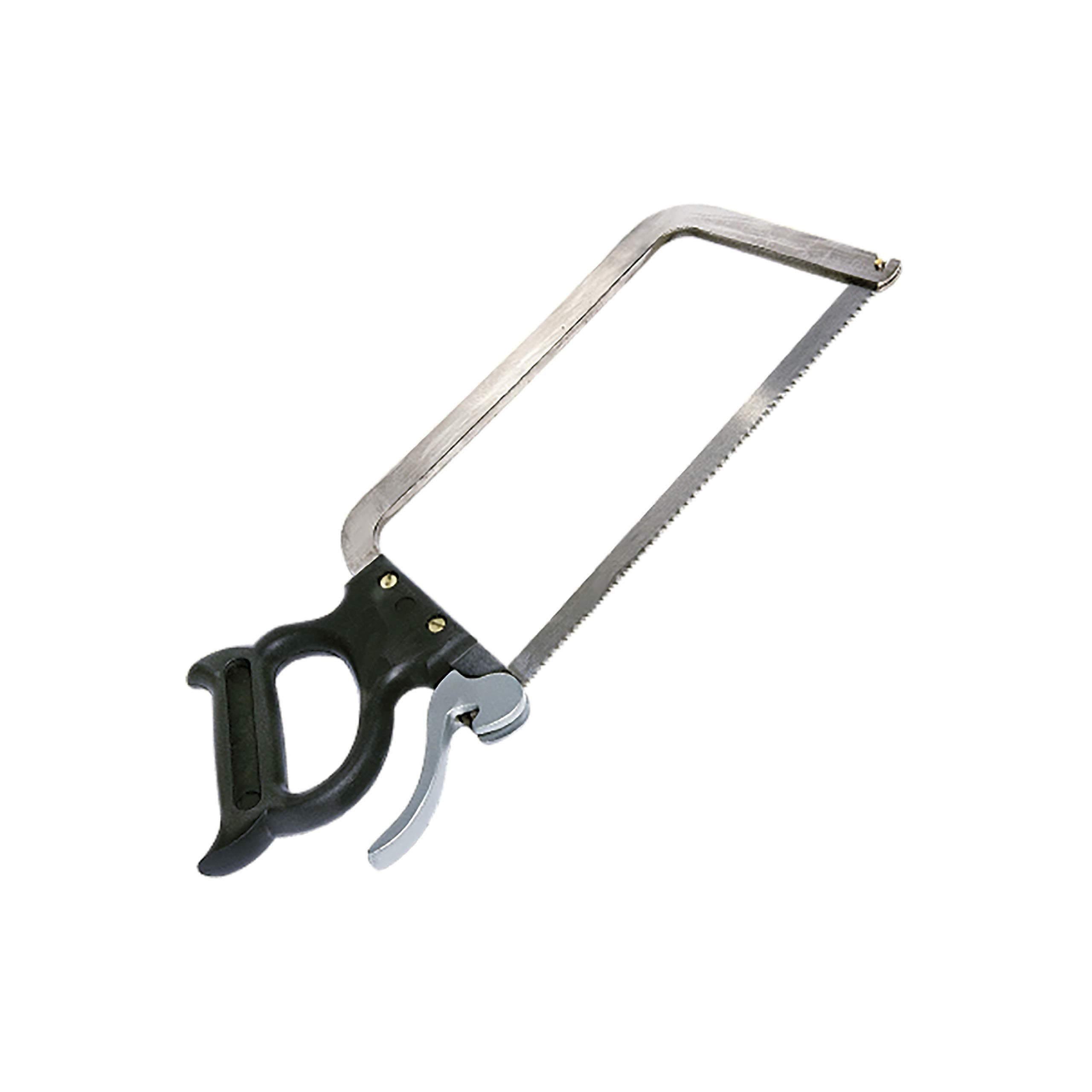 Butcher Meat and Bone Saw with 16 Inch Stainless Steel Serrated Blade with Quick Release Handle (47-1601)