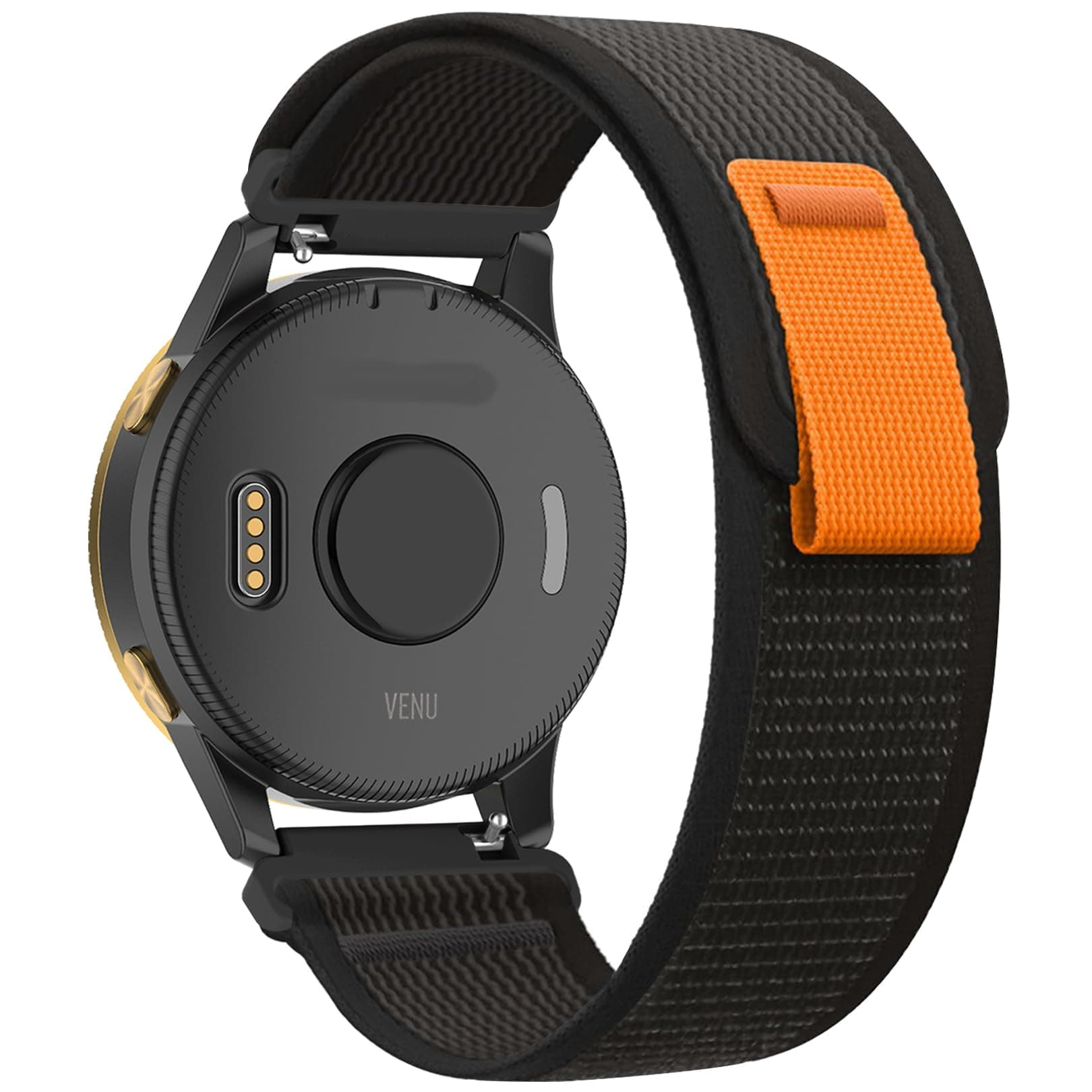 Trail Loop Nylon 22mm Watch Bands Compatible with Garmin Vivoactive 4/Venu 2/3,Soft Breathable Adjustable Woven Sports Strap for Forerunner 265/255/255 Music Men Women