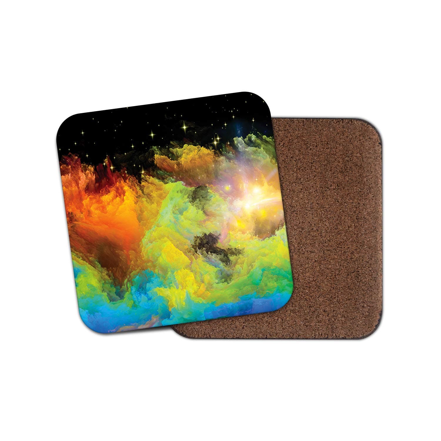 1 x Beautiful Space Art Coaster - Nebula Galaxy Stars Sun Clouds #15198