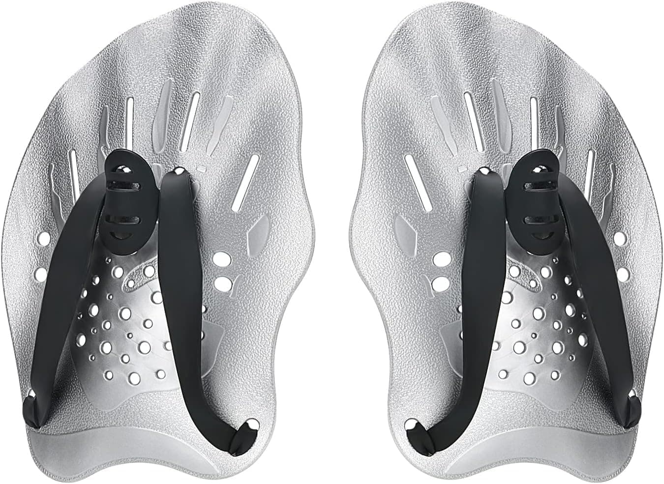 Contour Swim Paddles Hand, Swim Training Hand Paddles with Adjustable Straps, Swimming Hand Paddles for Women and Men