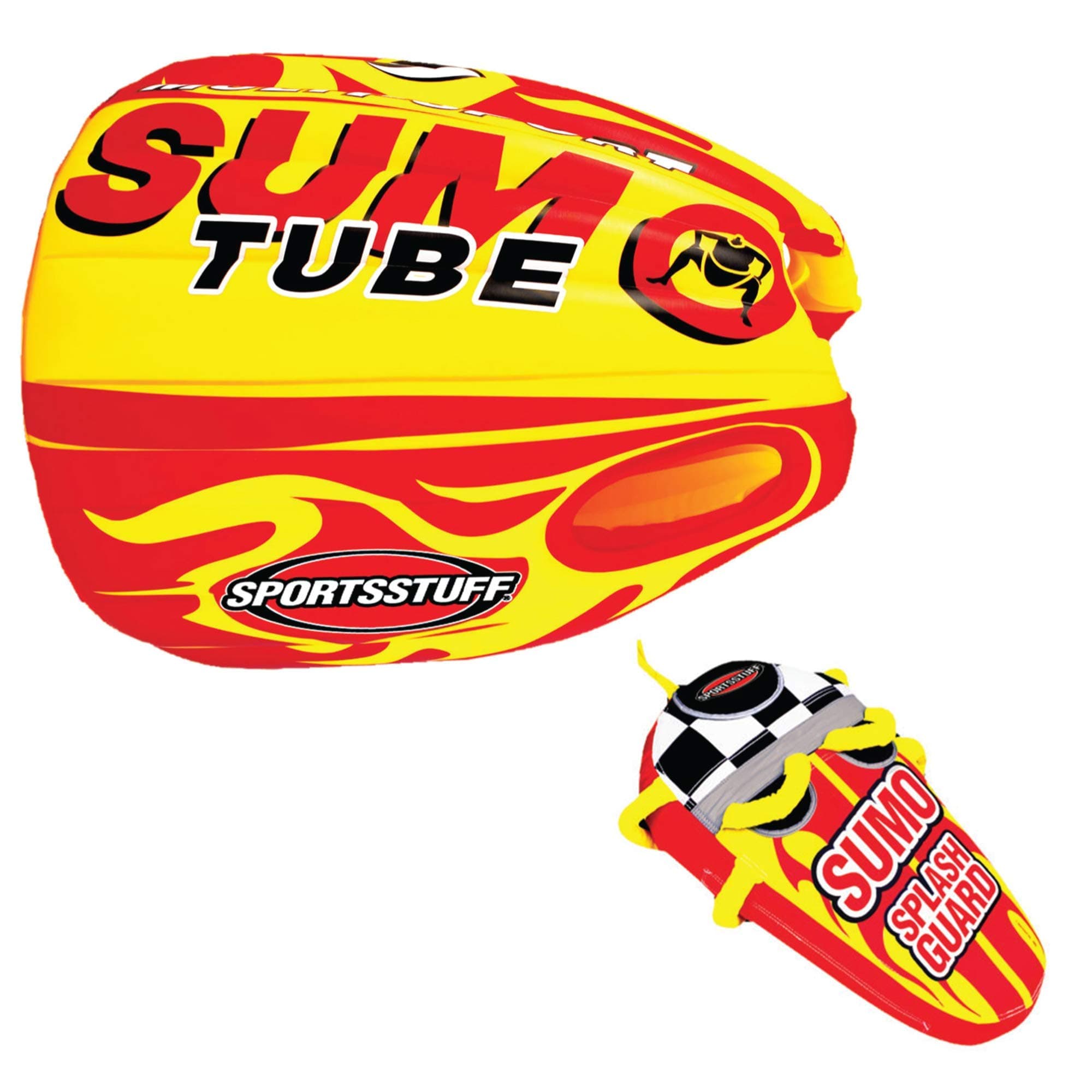 Sportsstuff Sumo & Splash Guard Combo | 1 Rider Towable Tube for Boating