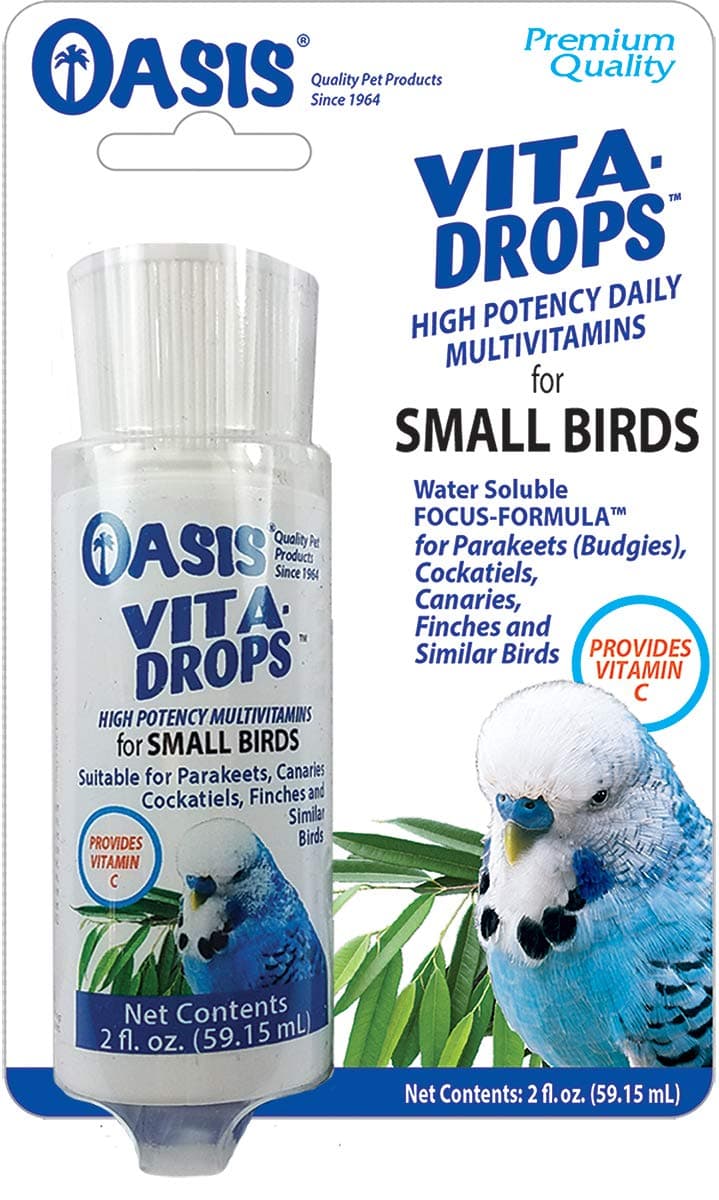 OASIS #80257 Vita Drops for Small Birds, 2- ounce liquid multivitamin by Kordon