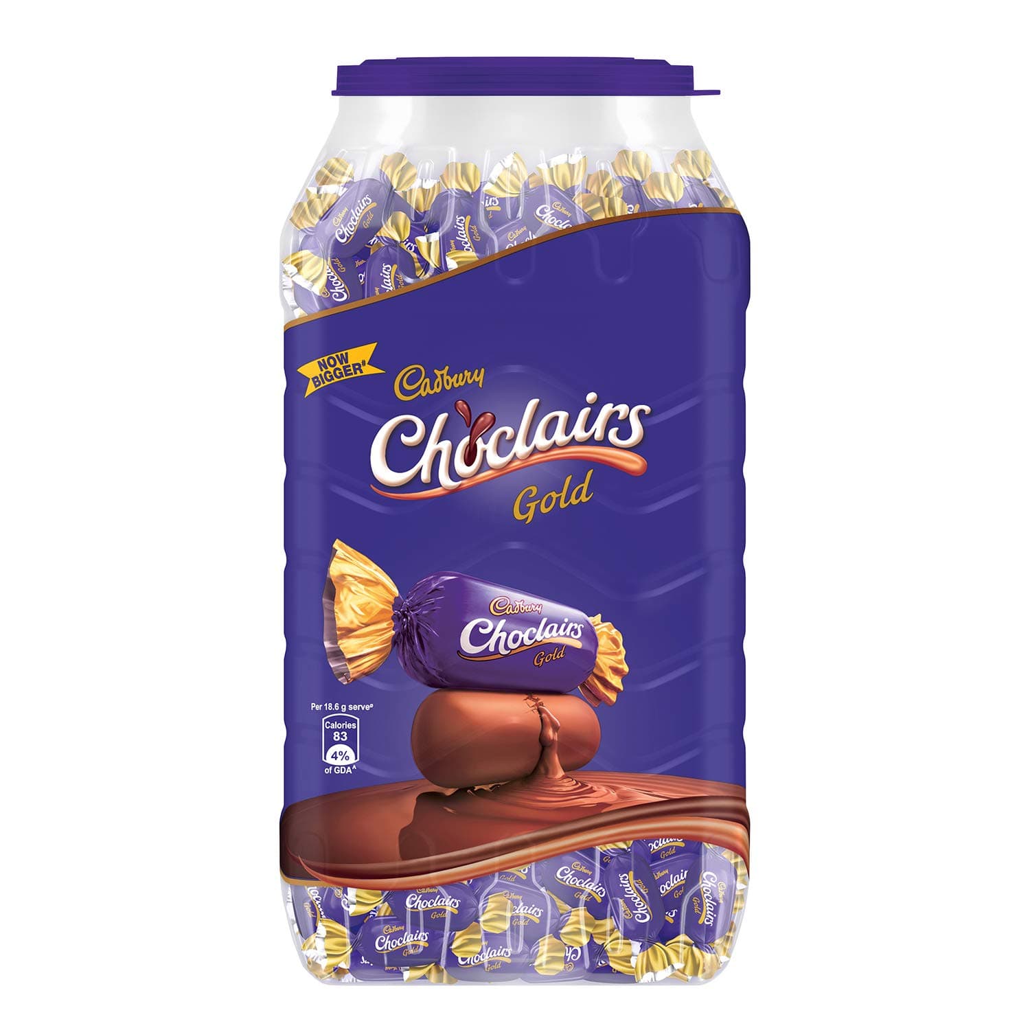 Choclairs Gold 117 Candies, 725.4 Gram Jar