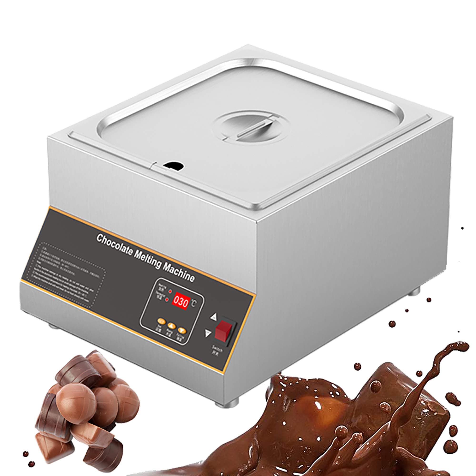 Chocolate Melting Pot Professional Chocolate Tempering Machine Commercial Chocolate Melting Pot Chocolate Melting Machine Electric Chocolate Melter/Heater Digital Control 1-4 tank