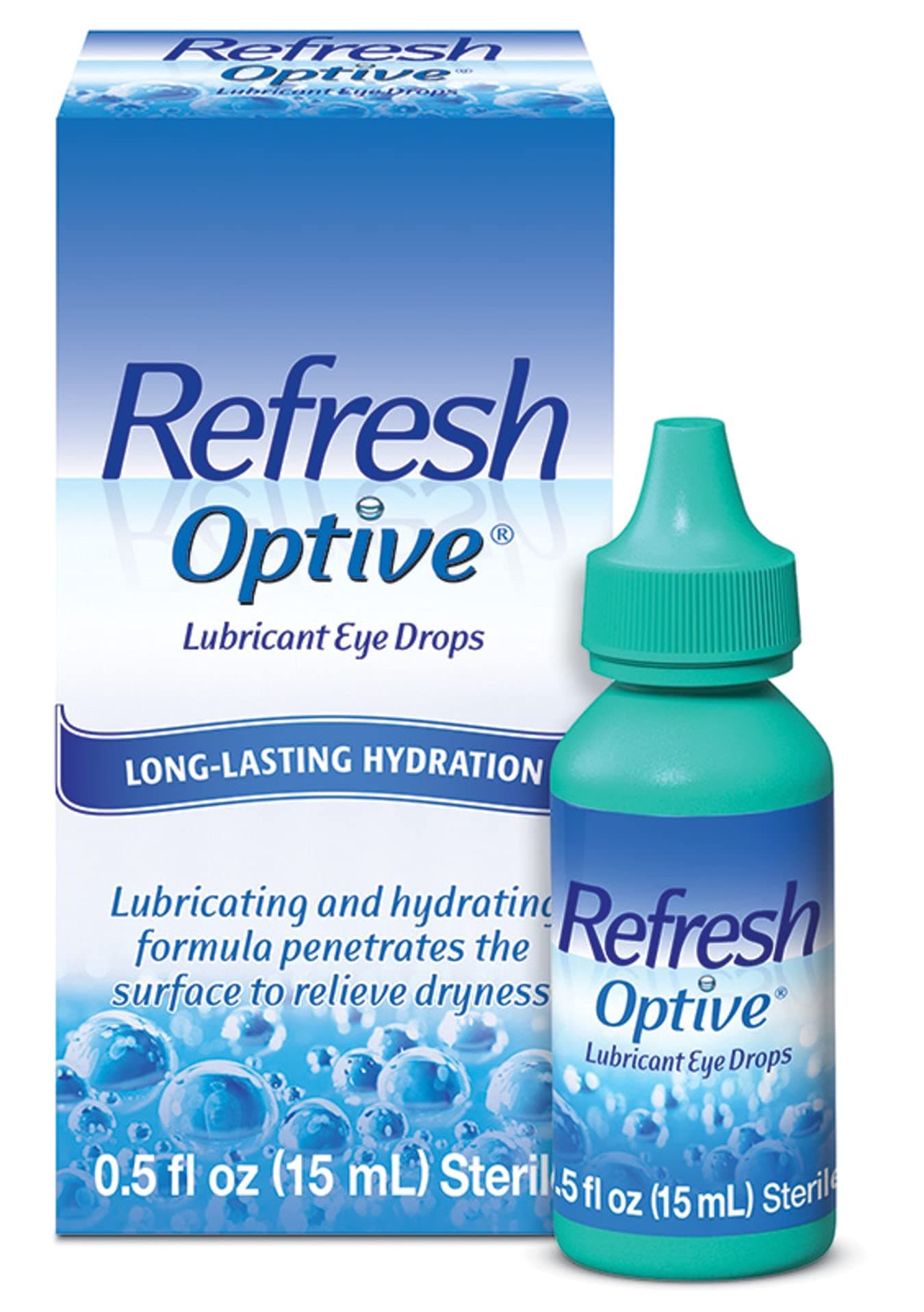 Optive Lubricant Eye Drops, 0.5 fl oz (15mL) Sterile