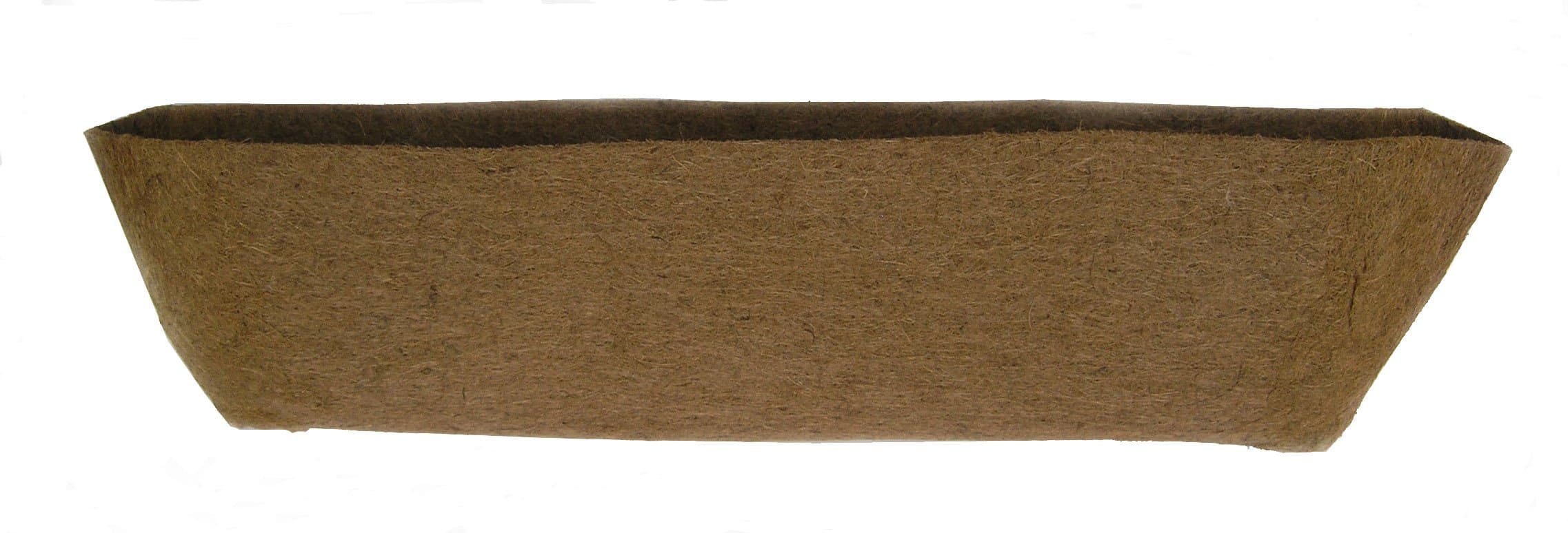 44 Inch Long Single Molded Coco Fiber Replacement Liner for Window Hayrack Planters - Single