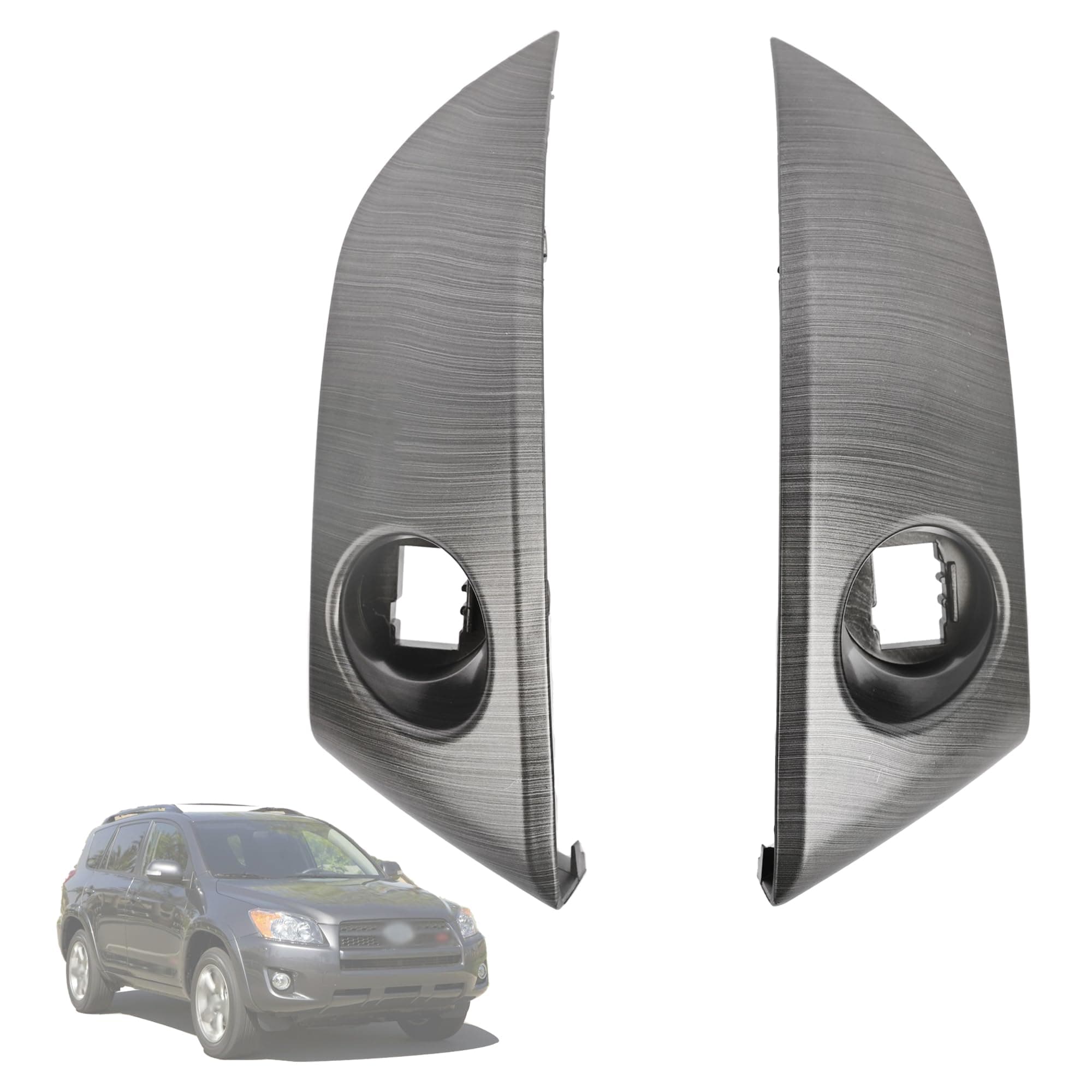 Central Dashboard Cover Strip Trim Center Instrument Cluster Panel Trim 55413-42070-B0 55412-42060-B0 Compatible with Toyota RAV4 Base Limited EV Sport 2006 2007 2008 2009 2010 2011 2012