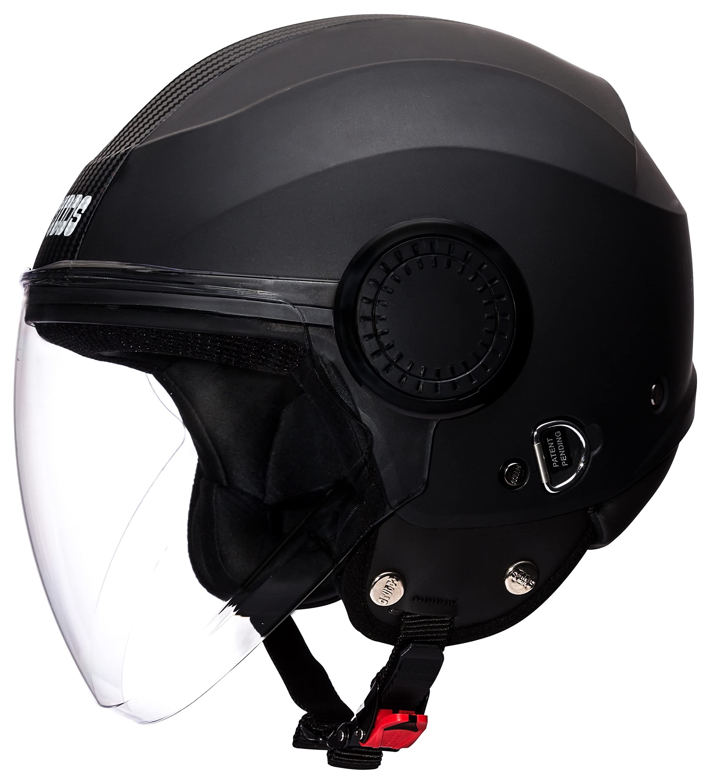 Studds Urban O/F Helmet BK/BK Strip(M) Black
