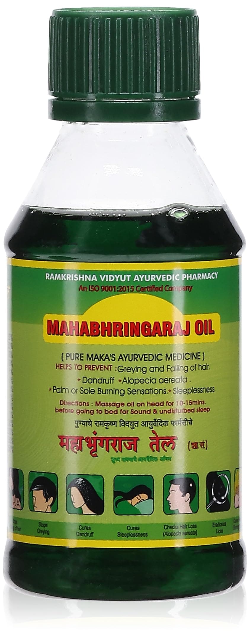 MahaBhringaraj Ayurvedic Hair Oil By RamaKrishna Vidut Ayurveda 100ML