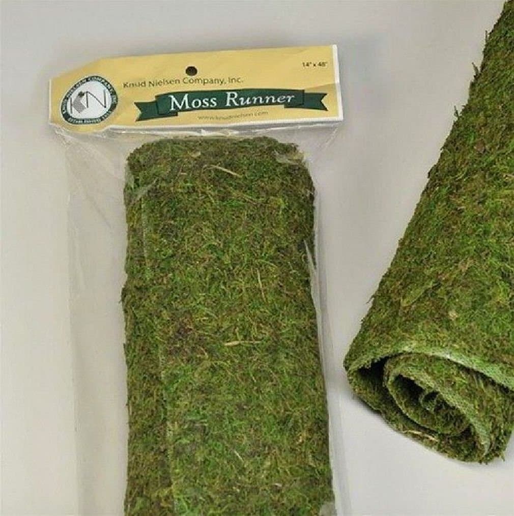 Dried Moss Table Runner